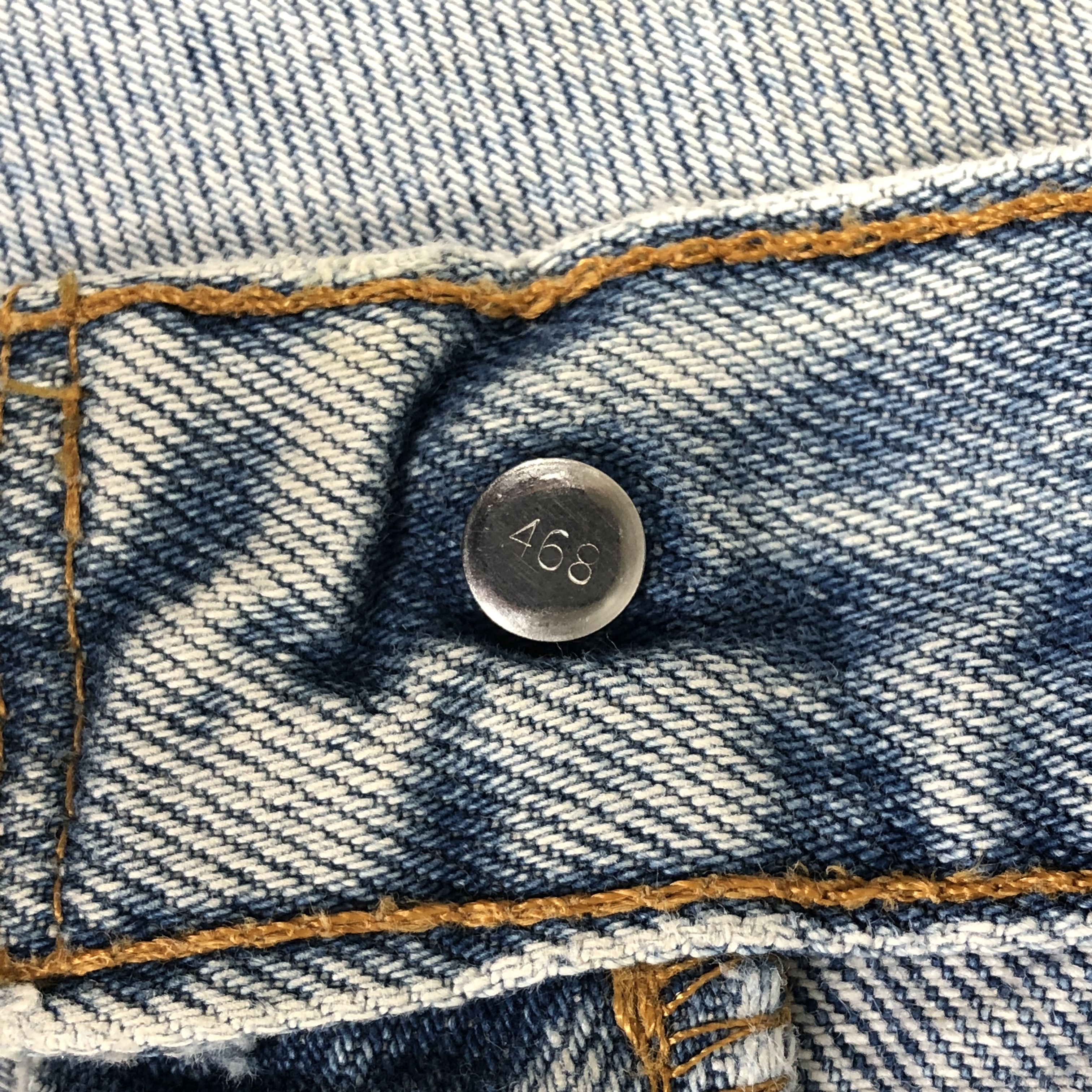 Levi's Levi's Jeans 468 Dirty Dot Paint Light Blue Size US 32 / EU 48 - 14 Thumbnail