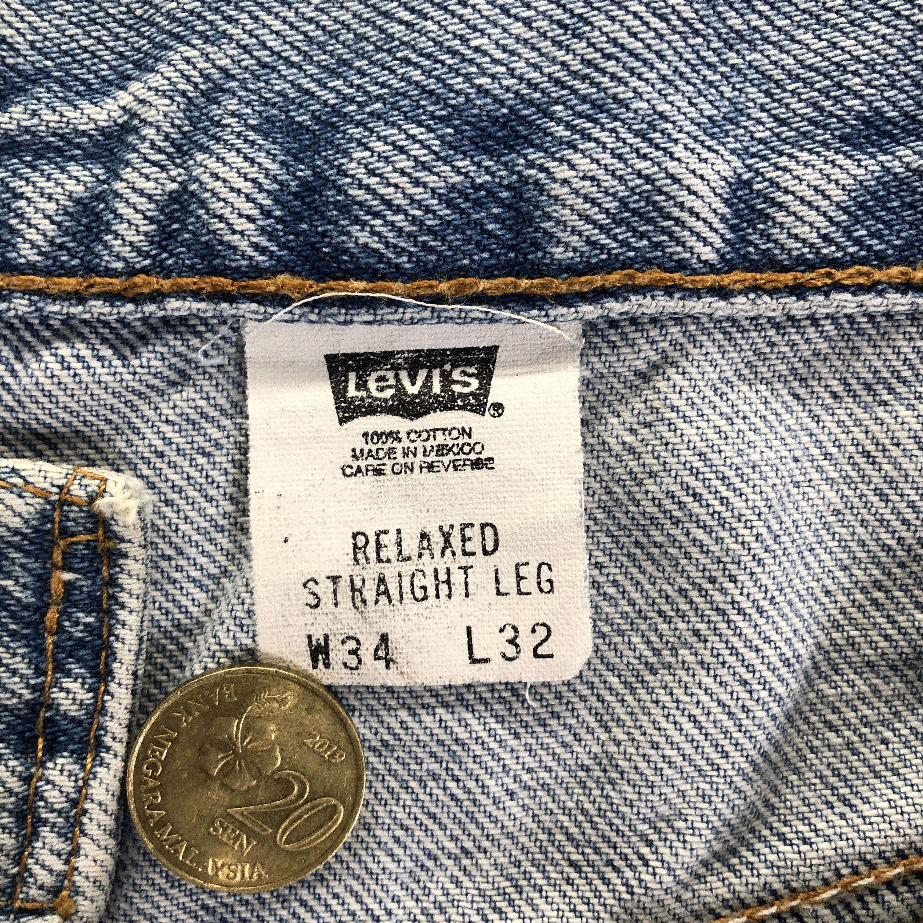 Levi's Levi's Jeans 468 Dirty Dot Paint Light Blue Size US 32 / EU 48 - 15 Thumbnail