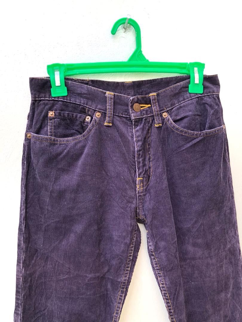 Hysteric Glamour Vintage HG Made in Japan Purple Corduroy Striped Pant Size US 28 / EU 44 - 2 Thumbnail