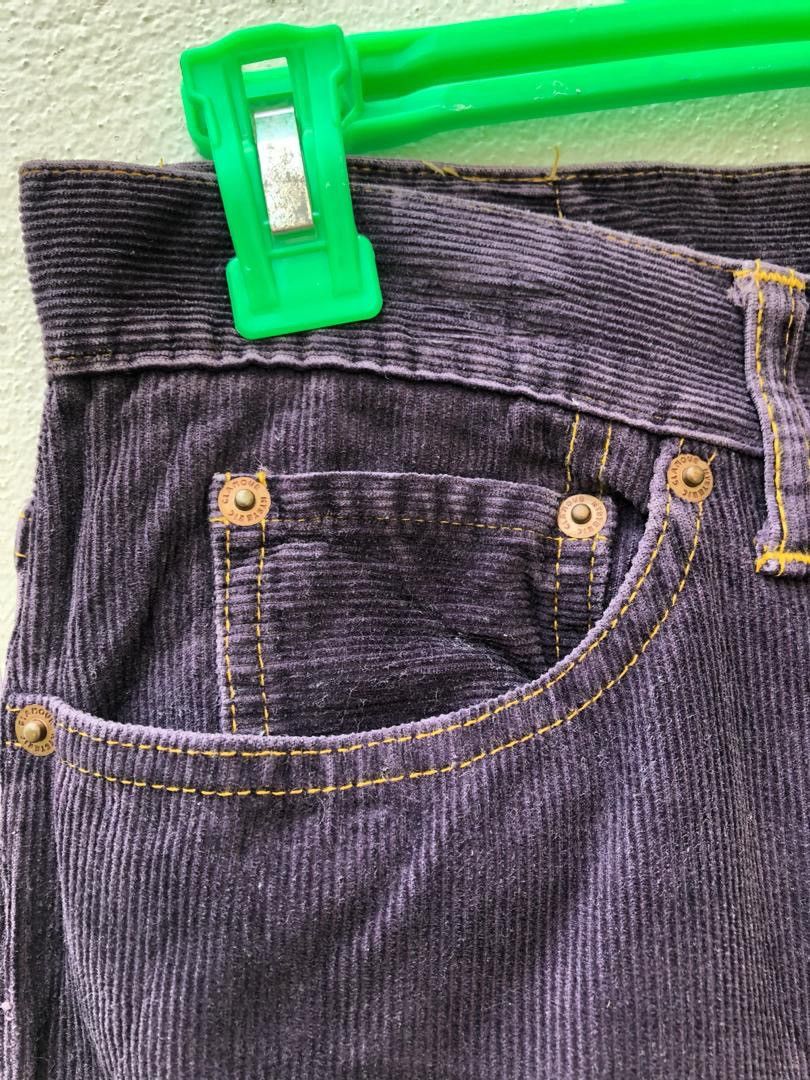 Hysteric Glamour Vintage HG Made in Japan Purple Corduroy Striped Pant Size US 28 / EU 44 - 5 Thumbnail