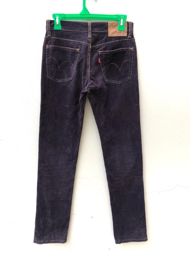 Hysteric Glamour Vintage HG Made in Japan Purple Corduroy Striped Pant Size US 28 / EU 44 - 6 Thumbnail