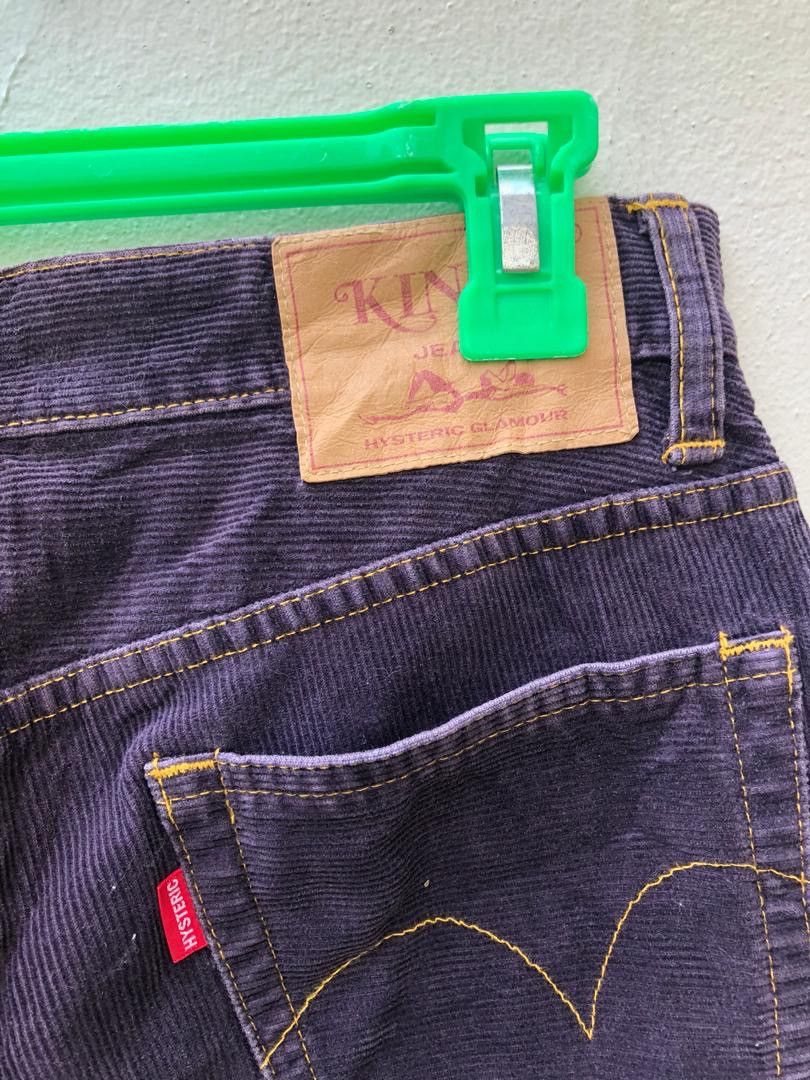 Hysteric Glamour Vintage HG Made in Japan Purple Corduroy Striped Pant Size US 28 / EU 44 - 8 Thumbnail