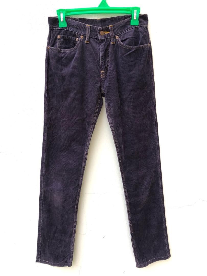 Hysteric Glamour Vintage HG Made in Japan Purple Corduroy Striped Pant Size US 28 / EU 44 - 1 Thumbnail
