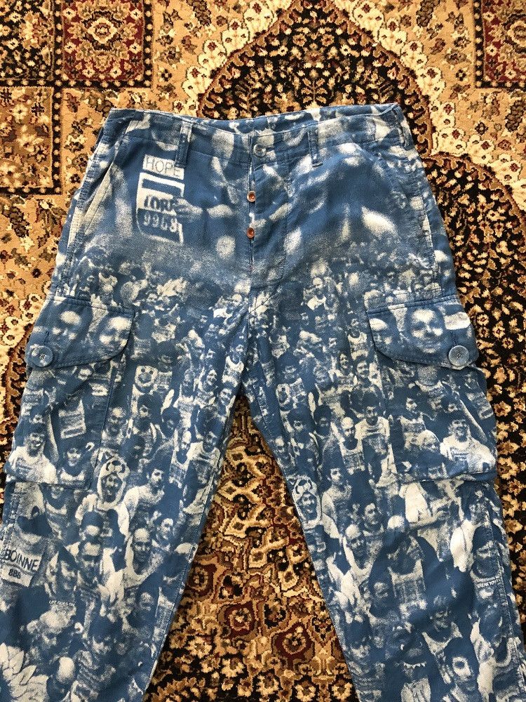 BRU NA BOINNE × Japanese Brand Bru Na Boinne Japan All Printed Baggy Cargo Trouser Pant Size US 31 - 16 Thumbnail