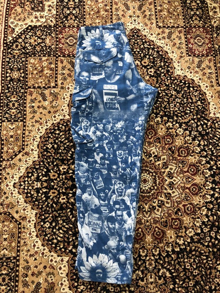 BRU NA BOINNE × Japanese Brand Bru Na Boinne Japan All Printed Baggy Cargo Trouser Pant Size US 31 - 19 Thumbnail