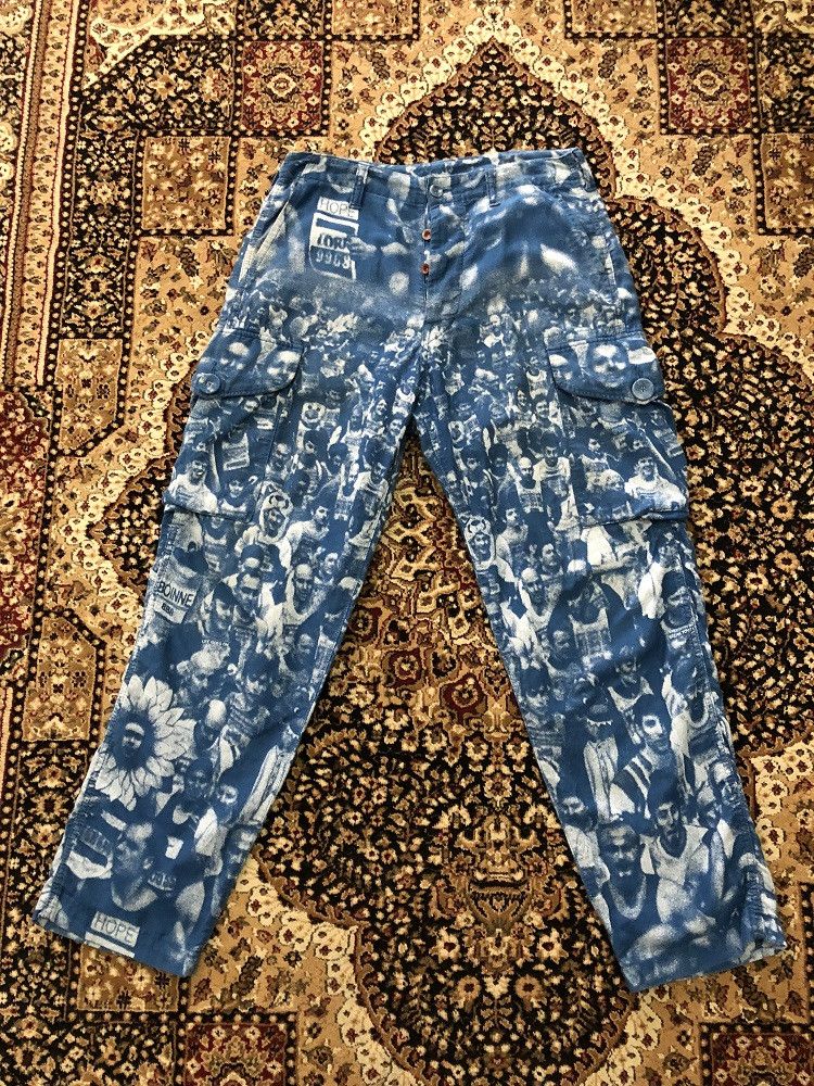 BRU NA BOINNE × Japanese Brand Bru Na Boinne Japan All Printed Baggy Cargo Trouser Pant Size US 31 - 15 Thumbnail