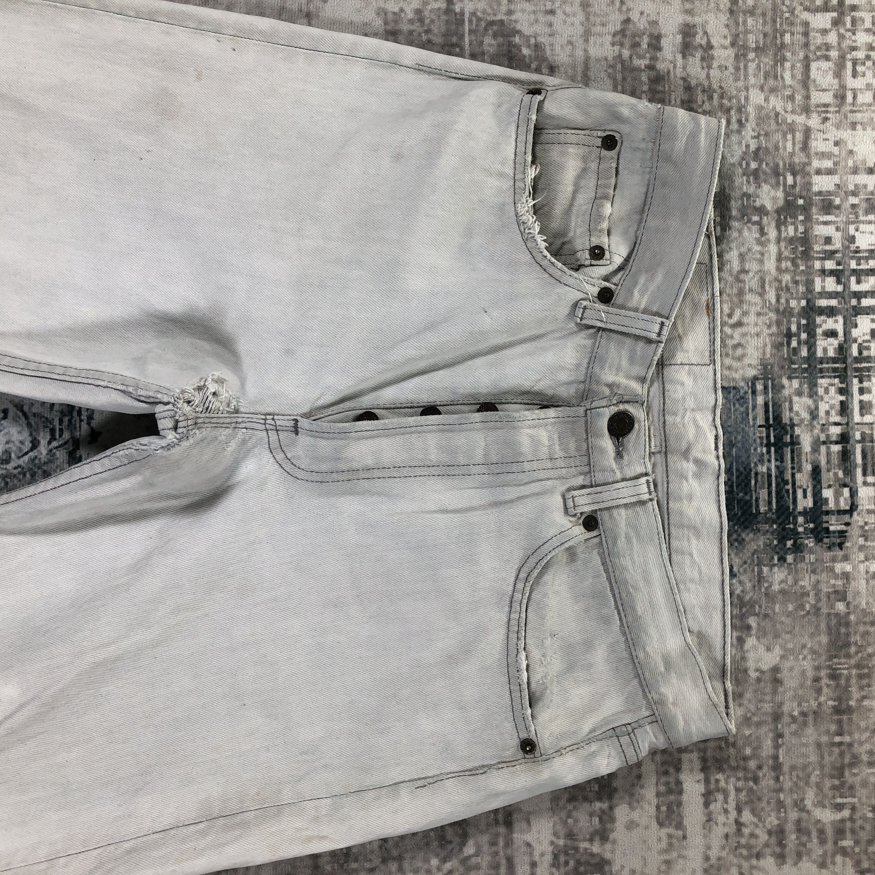 Levi's Vintage Levis 532 Jeans Light White Denim Size US 30 / EU 46 - 3 Thumbnail