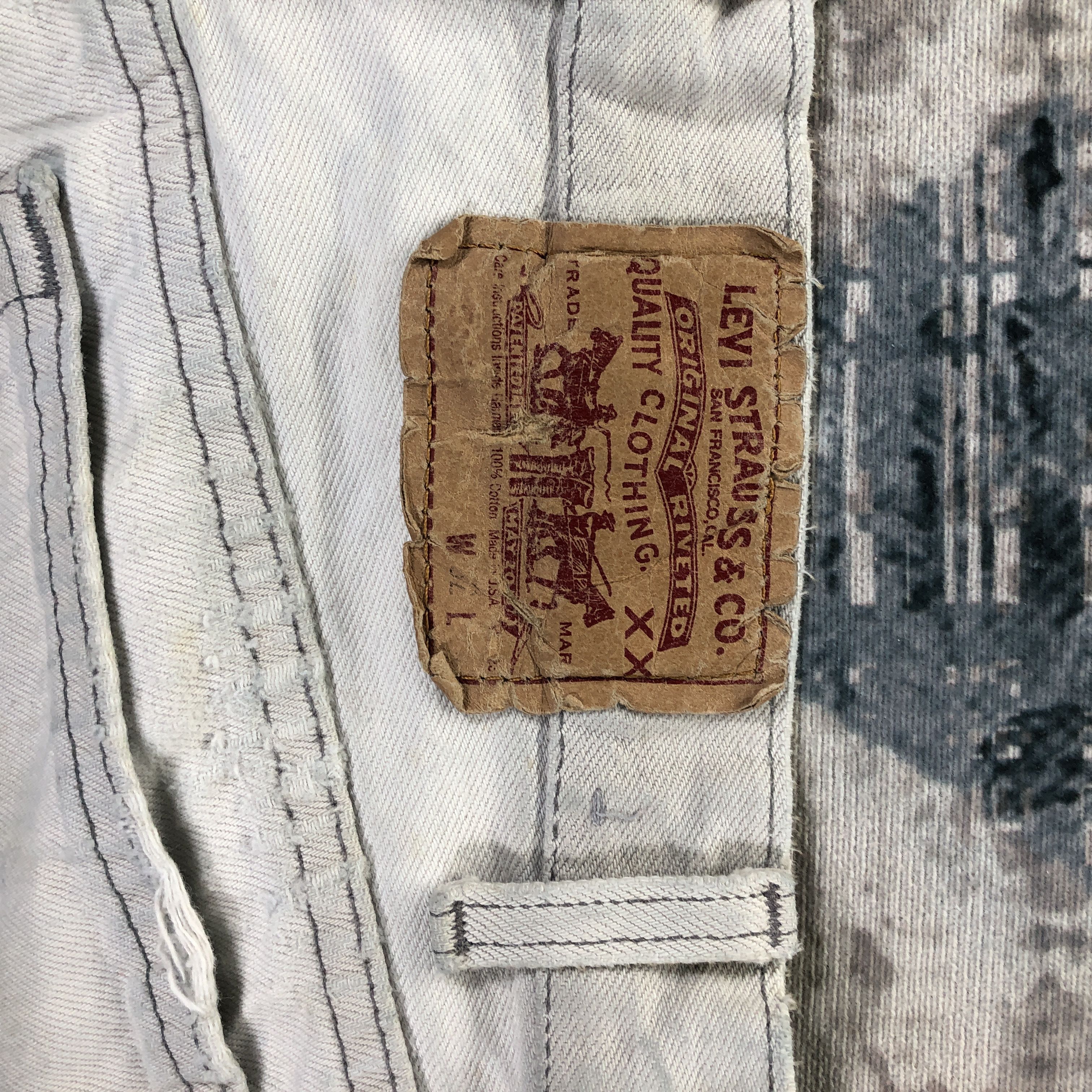 Levi's Vintage Levis 532 Jeans Light White Denim Size US 30 / EU 46 - 10 Thumbnail