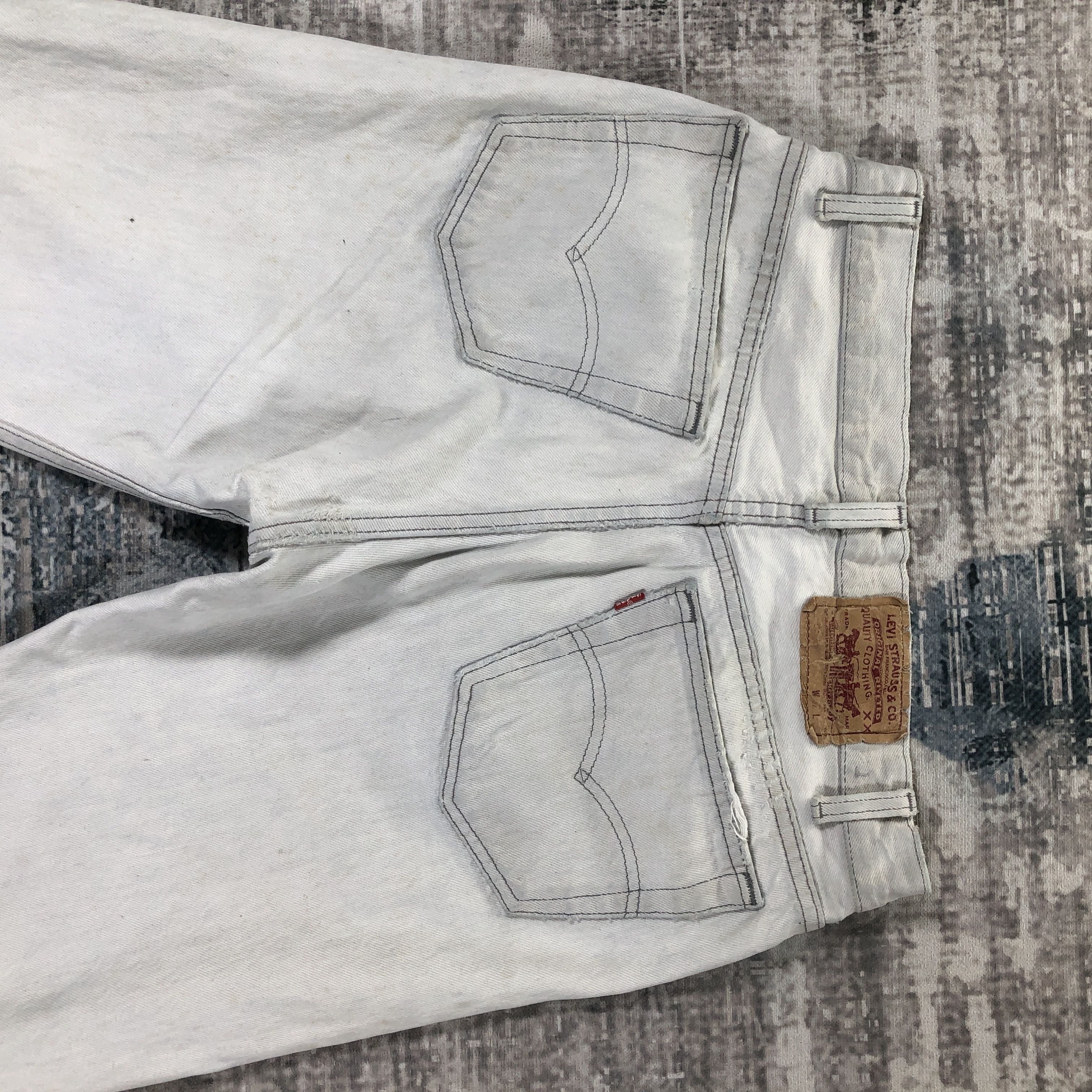 Levi's Vintage Levis 532 Jeans Light White Denim Size US 30 / EU 46 - 4 Thumbnail