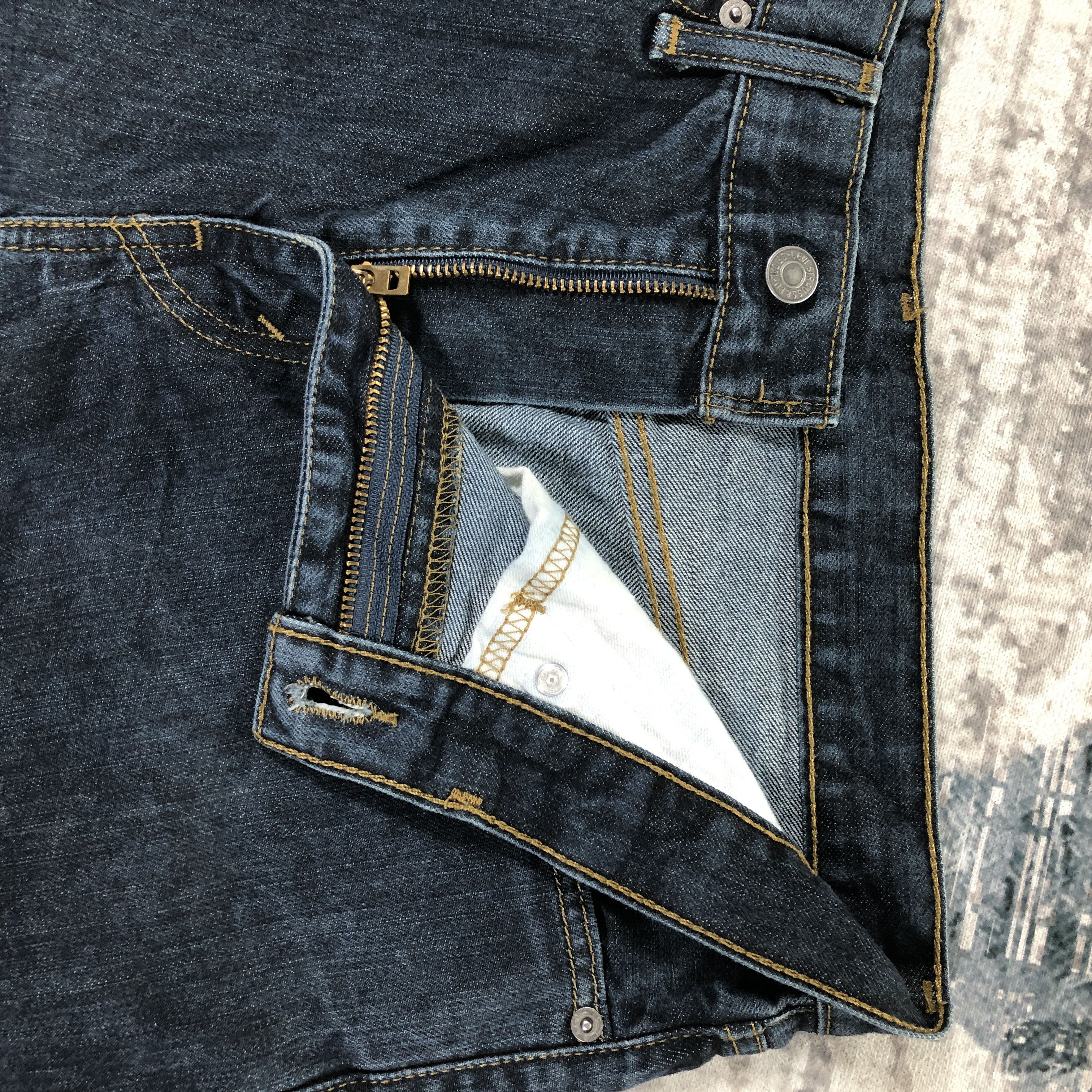 Levi's Levis 502 Jeans Dark Blue Size US 33 - 9 Thumbnail