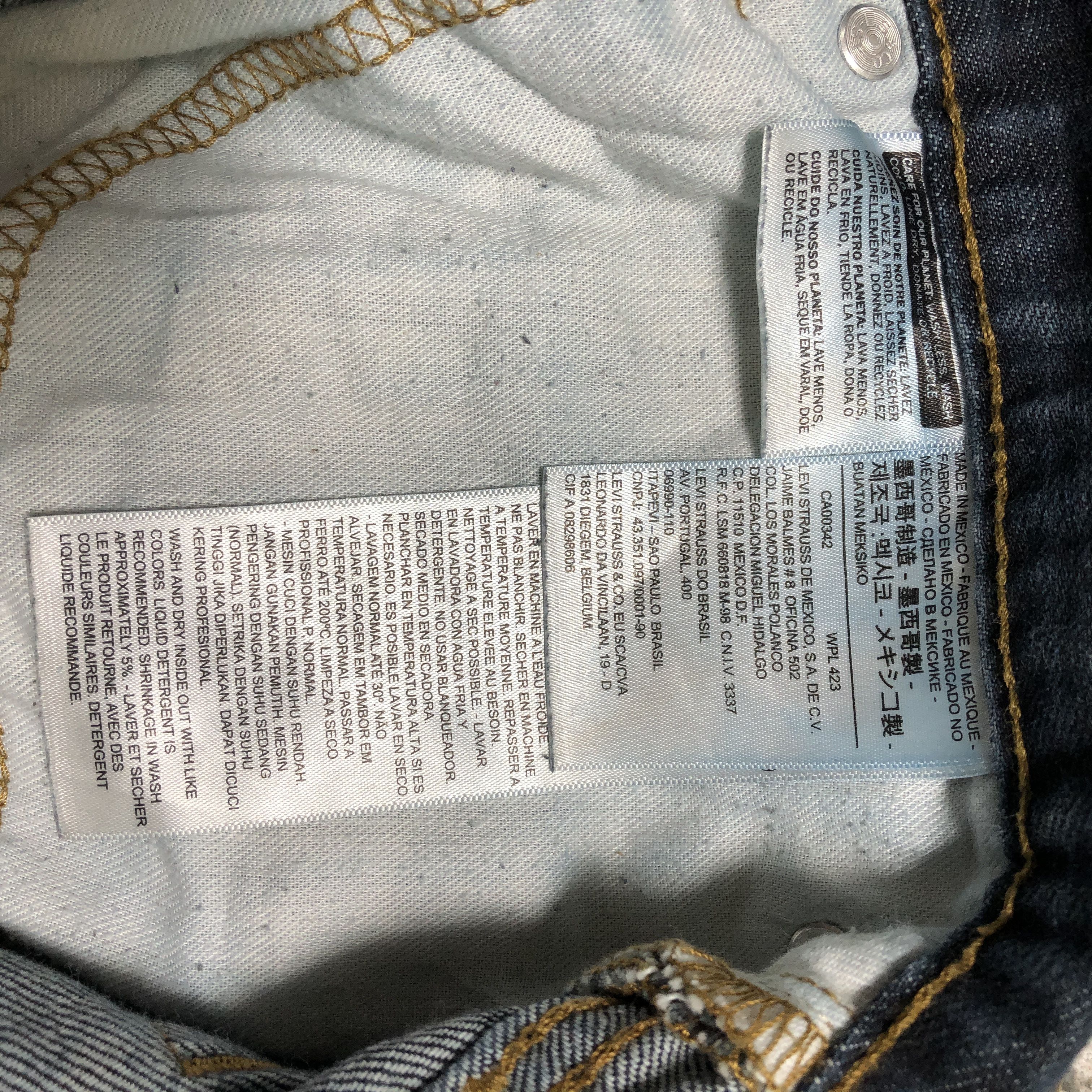 Levi's Levis 502 Jeans Dark Blue Size US 33 - 11 Thumbnail
