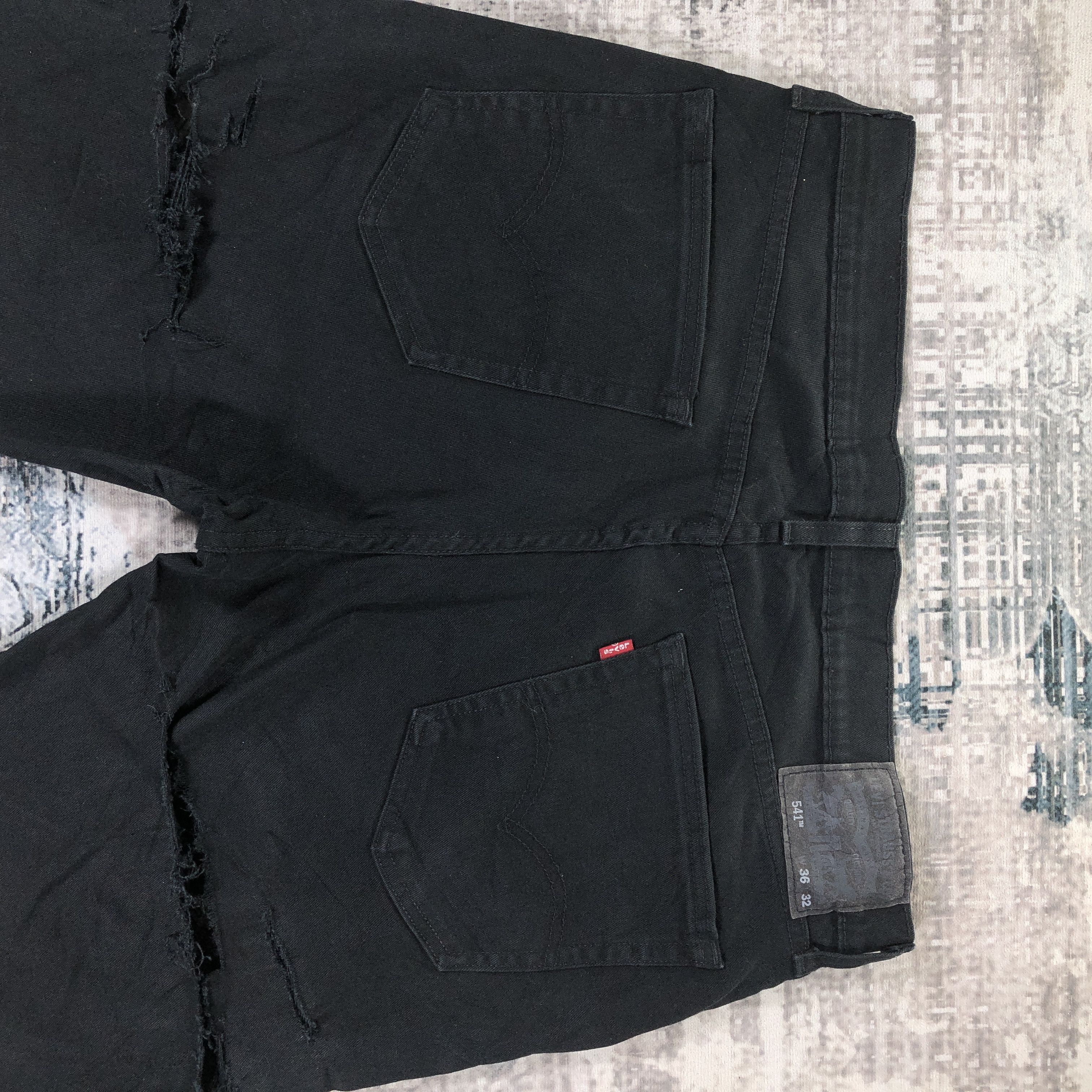 Levi's Levi's Jeans 541 Distressed Black Washed Size US 37 - 3 Thumbnail