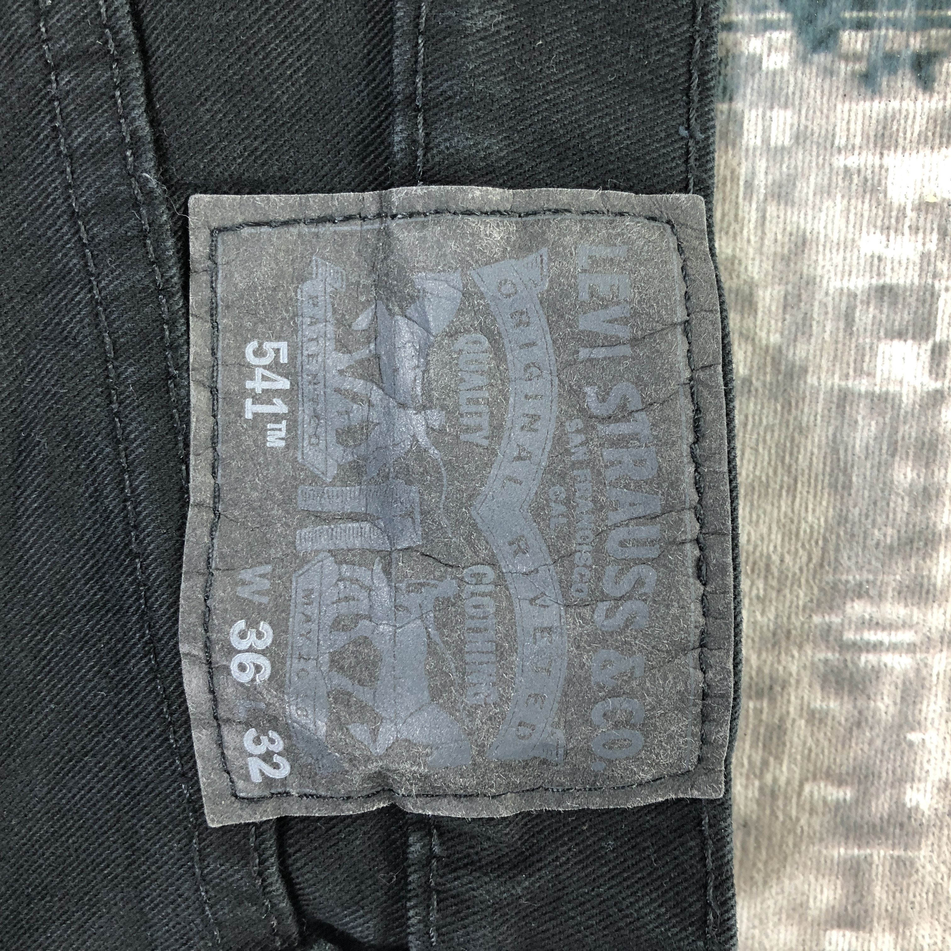 Levi's Levi's Jeans 541 Distressed Black Washed Size US 37 - 4 Thumbnail
