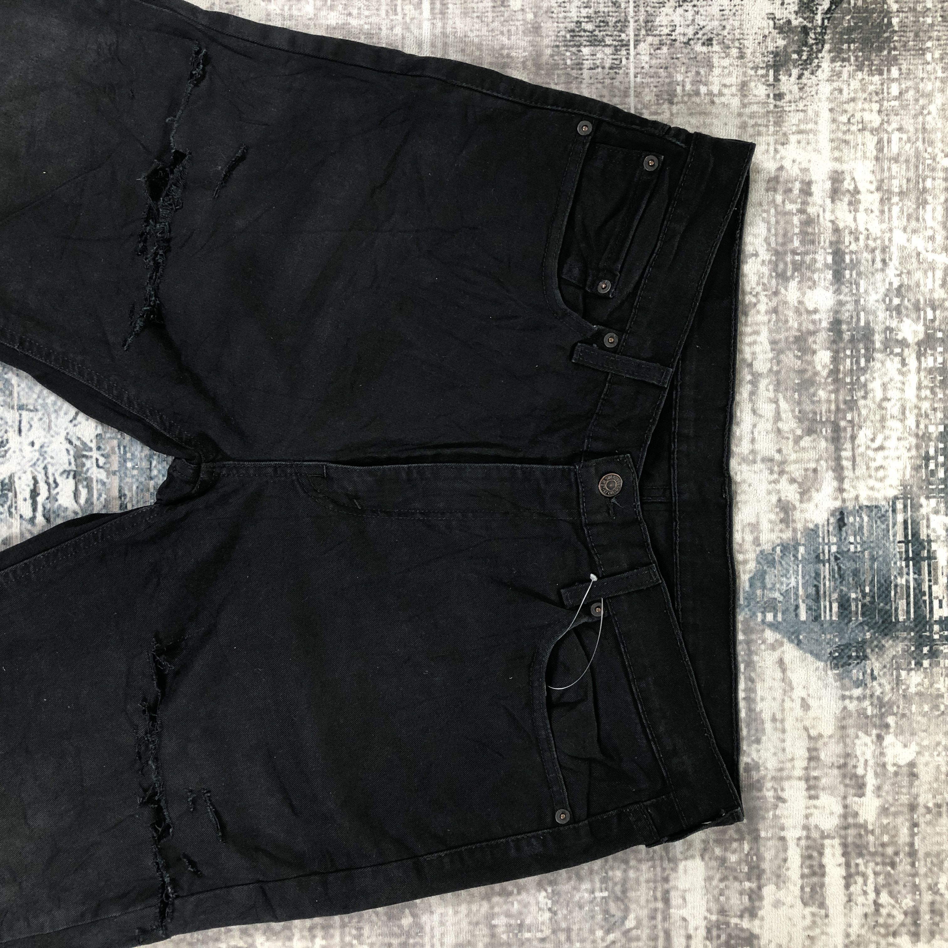 Levi's Levi's Jeans 541 Distressed Black Washed Size US 37 - 10 Thumbnail