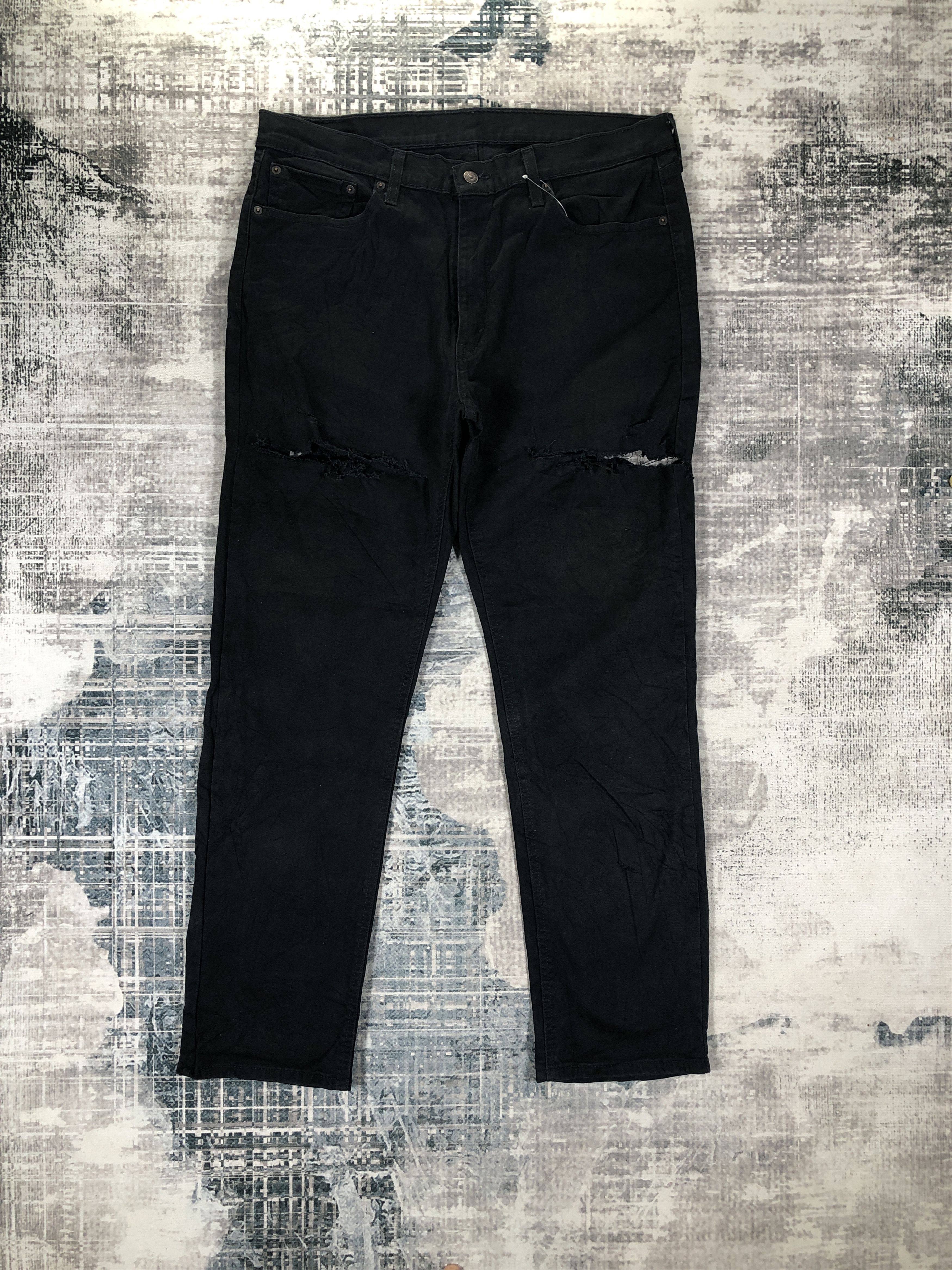 Levi's Levi's Jeans 541 Distressed Black Washed Size US 37 - 1 Thumbnail