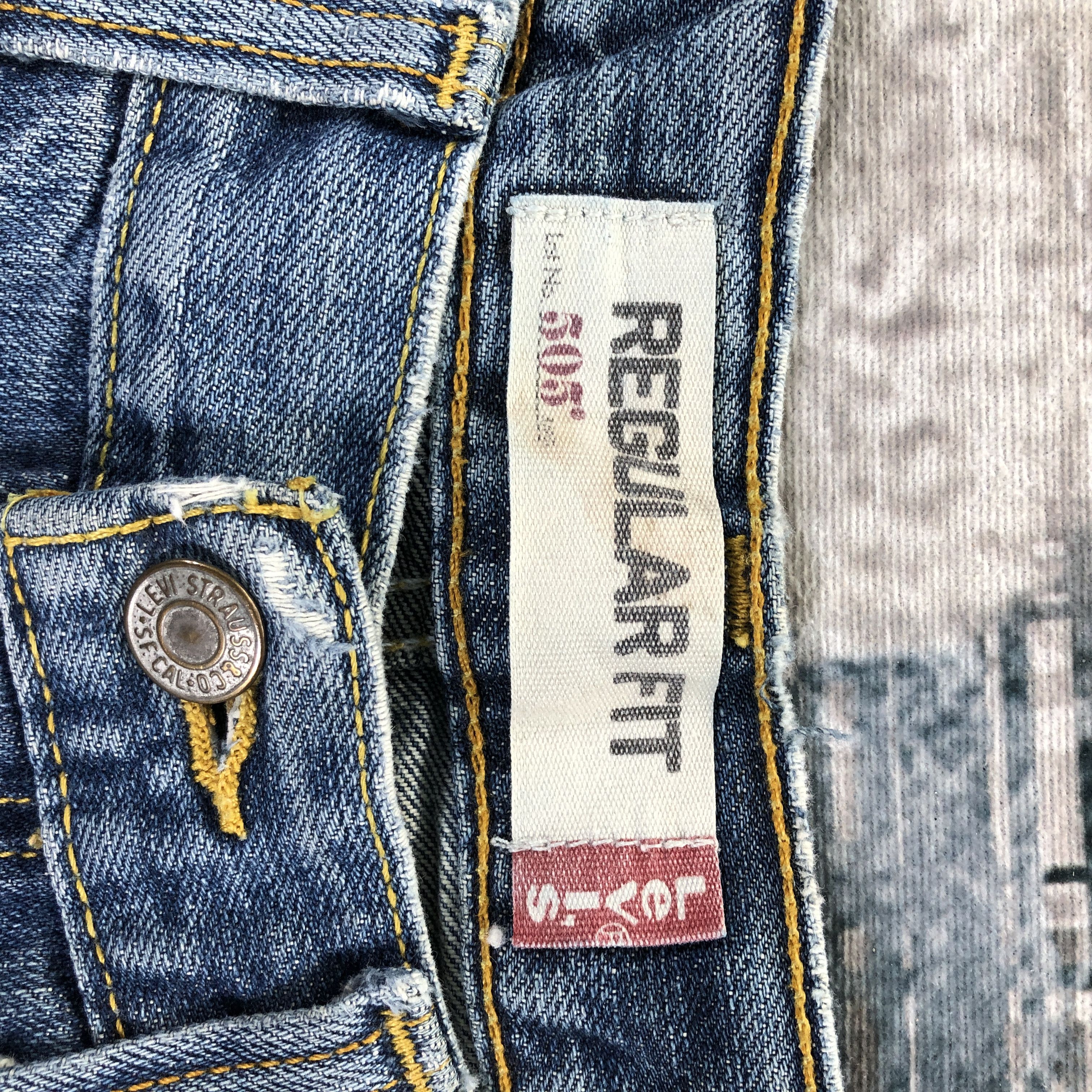 Levi's Vintage Levis 505 Distressed Medium Wash Size US 31 - 10 Thumbnail