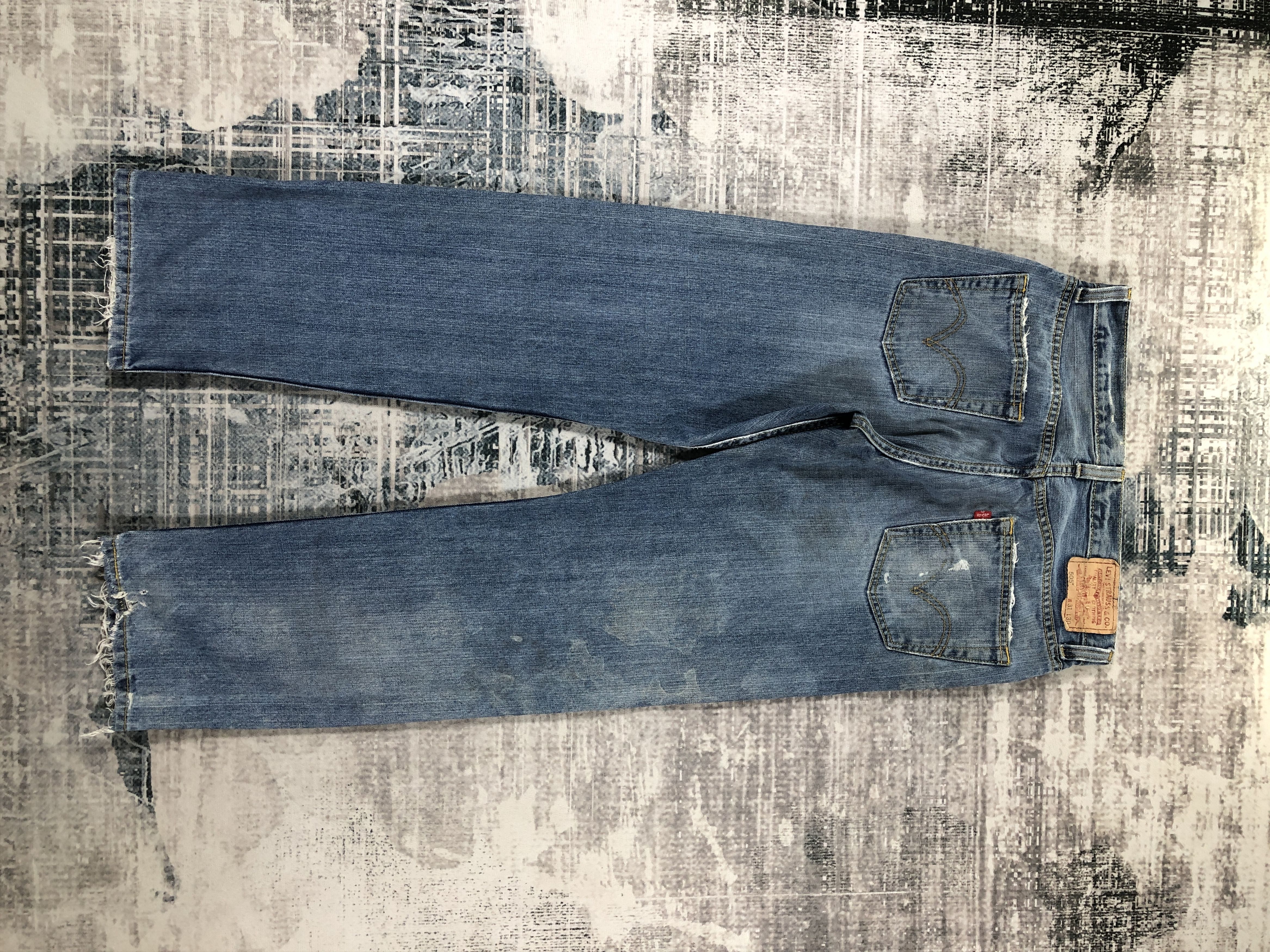 Levi's Vintage Levis 505 Distressed Medium Wash Size US 31 - 2 Thumbnail
