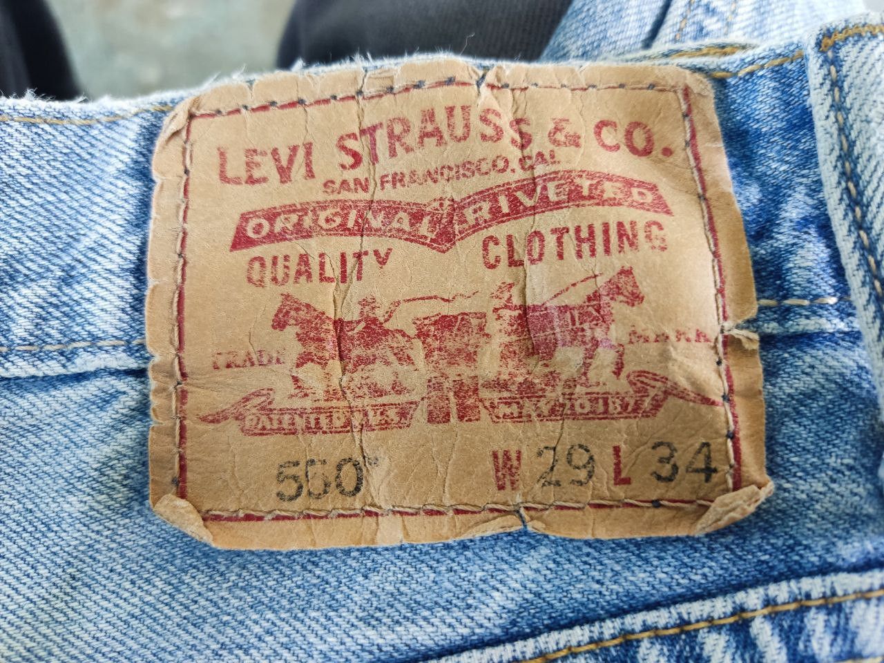 Levi's vintage levis 550 relaxed fit denim Size US 30 / EU 46 - 3 Thumbnail