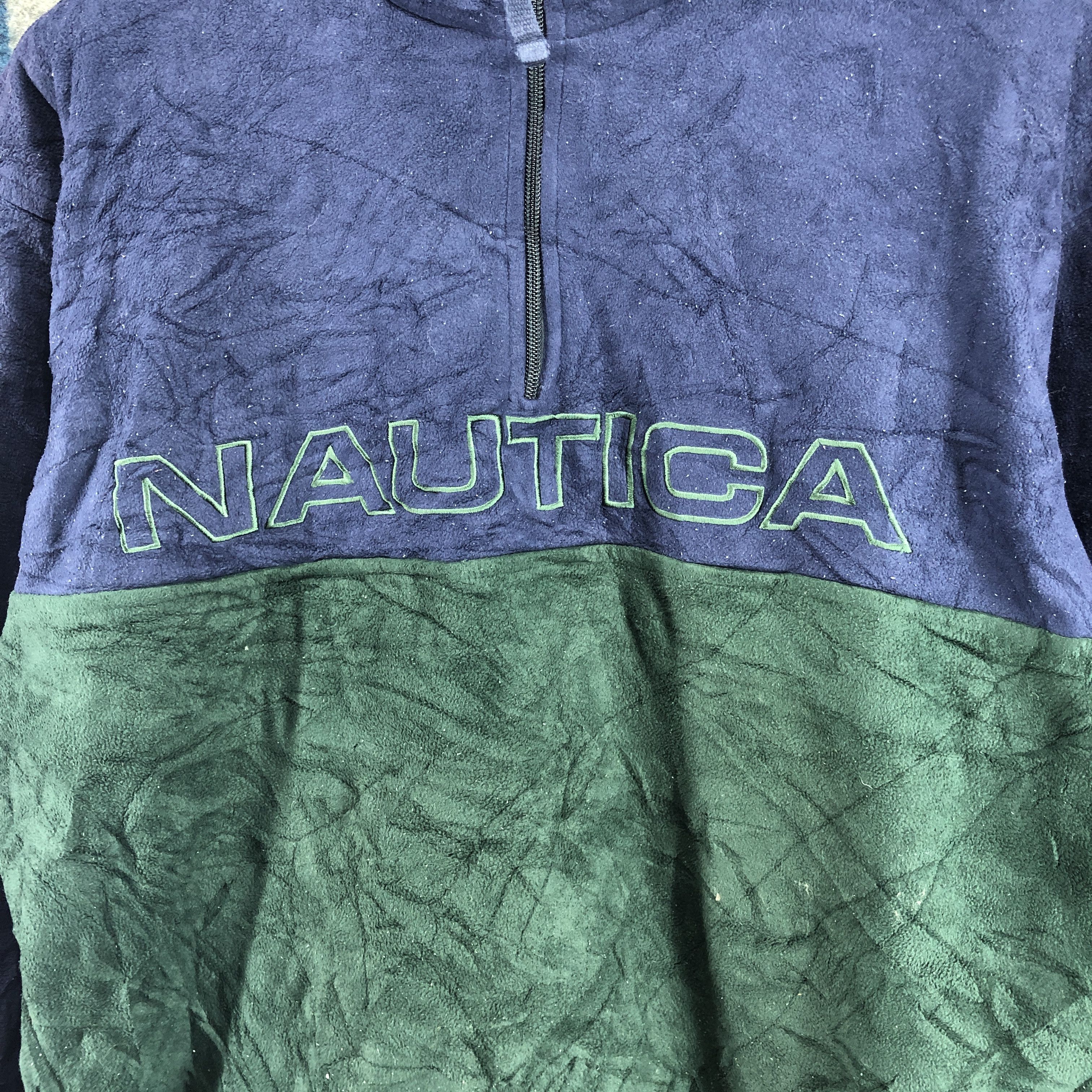 Nautica 90s Vintage NAUTICA Turtle Neck Fleece Jacket #097/E Size US L / EU 52-54 / 3 - 2 Thumbnail