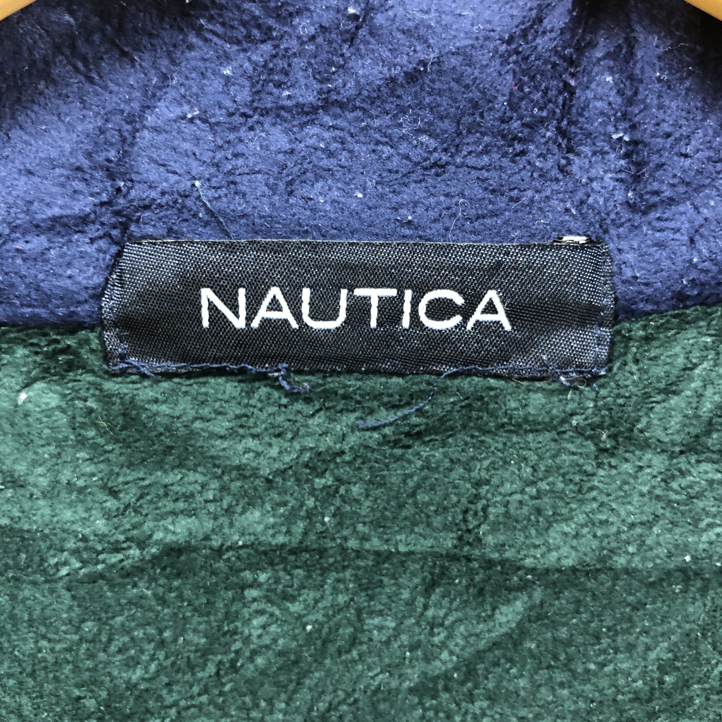 Nautica 90s Vintage NAUTICA Turtle Neck Fleece Jacket #097/E Size US L / EU 52-54 / 3 - 4 Thumbnail