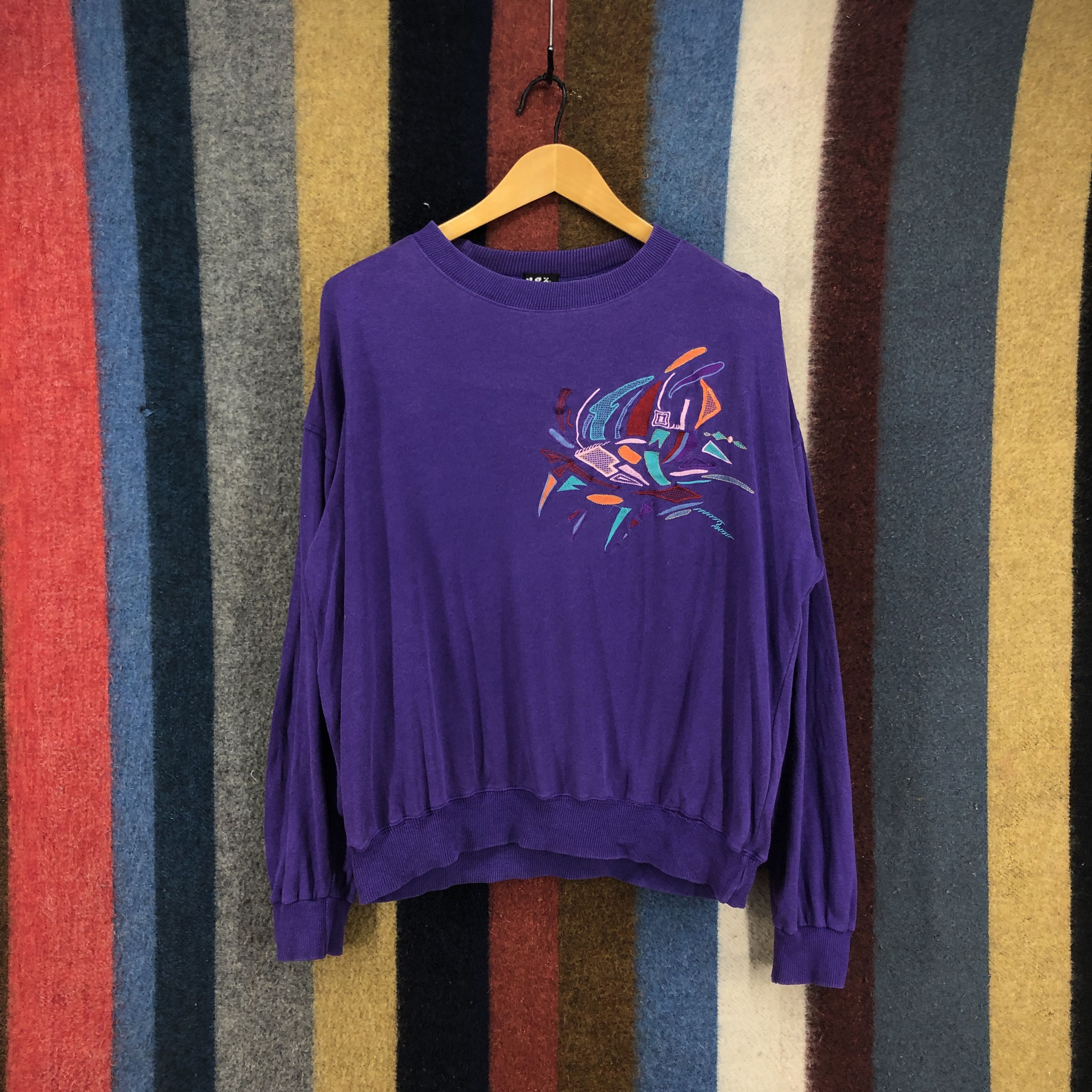 Japanese Brand Vintage UOX De DANDYSME Crew Neck Sweatshirt #0677/AC Size US L / EU 52-54 / 3 - 1 Thumbnail