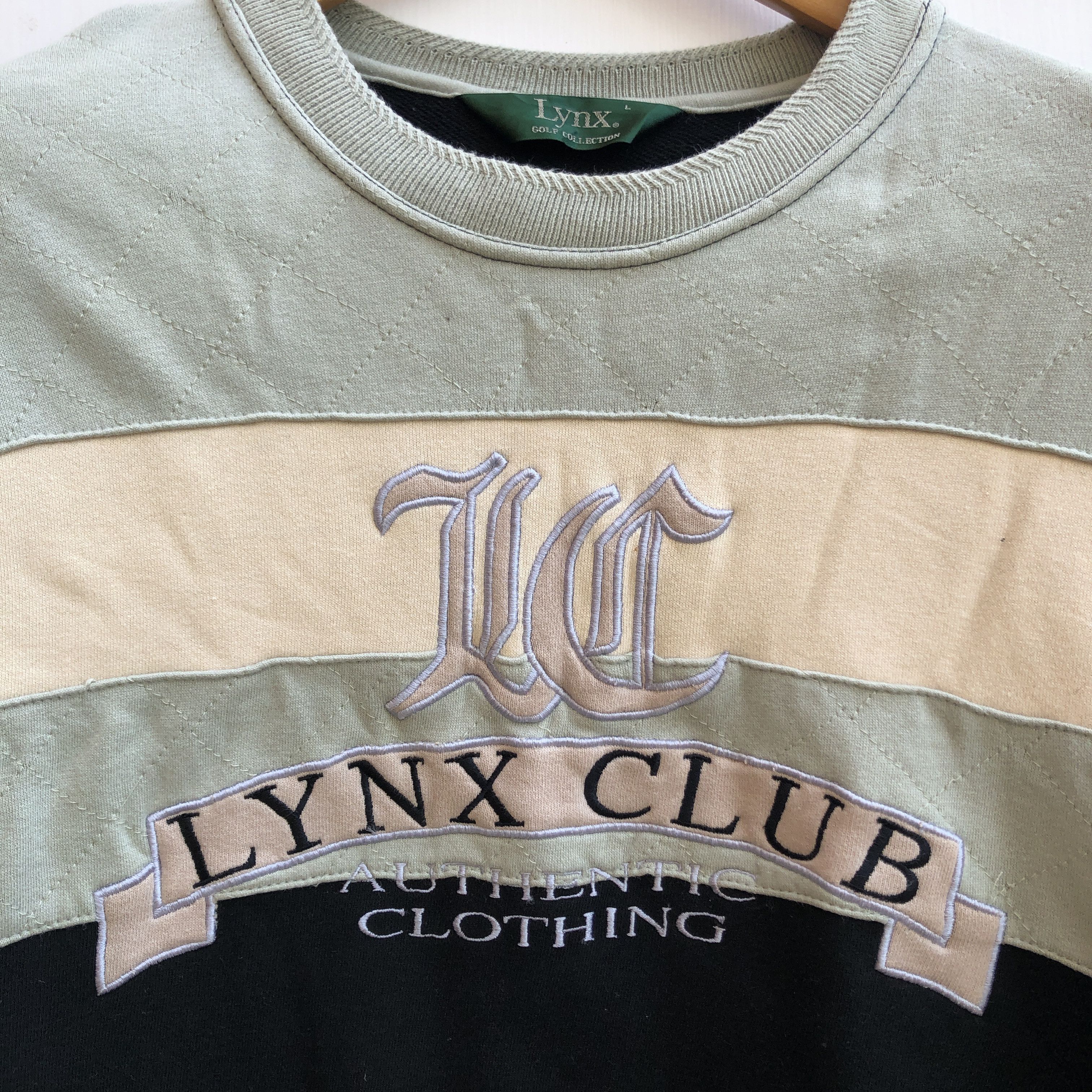 Japanese Brand LYNX GOLF COLLECTION Crew Neck Sweatshirt #0140-07 Size US M / EU 48-50 / 2 - 2 Thumbnail