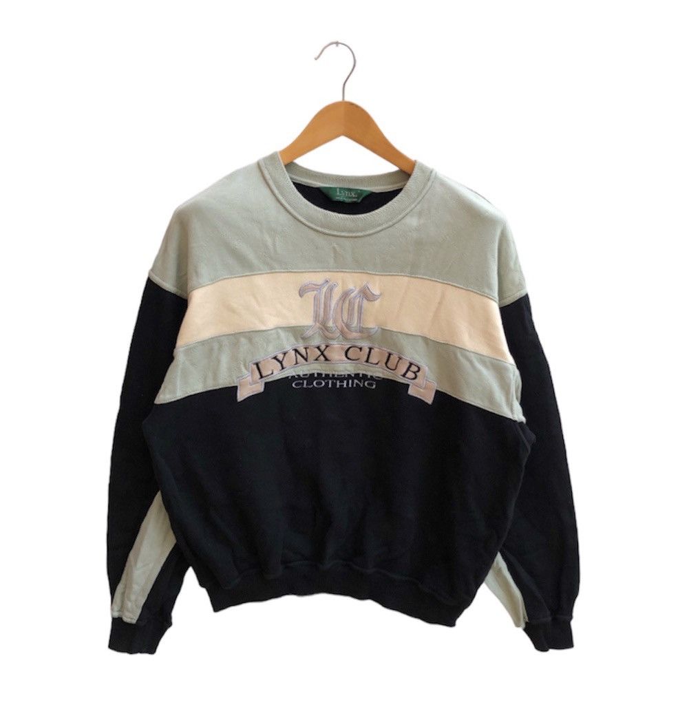 Japanese Brand LYNX GOLF COLLECTION Crew Neck Sweatshirt #0140-07 Size US M / EU 48-50 / 2 - 1 Thumbnail
