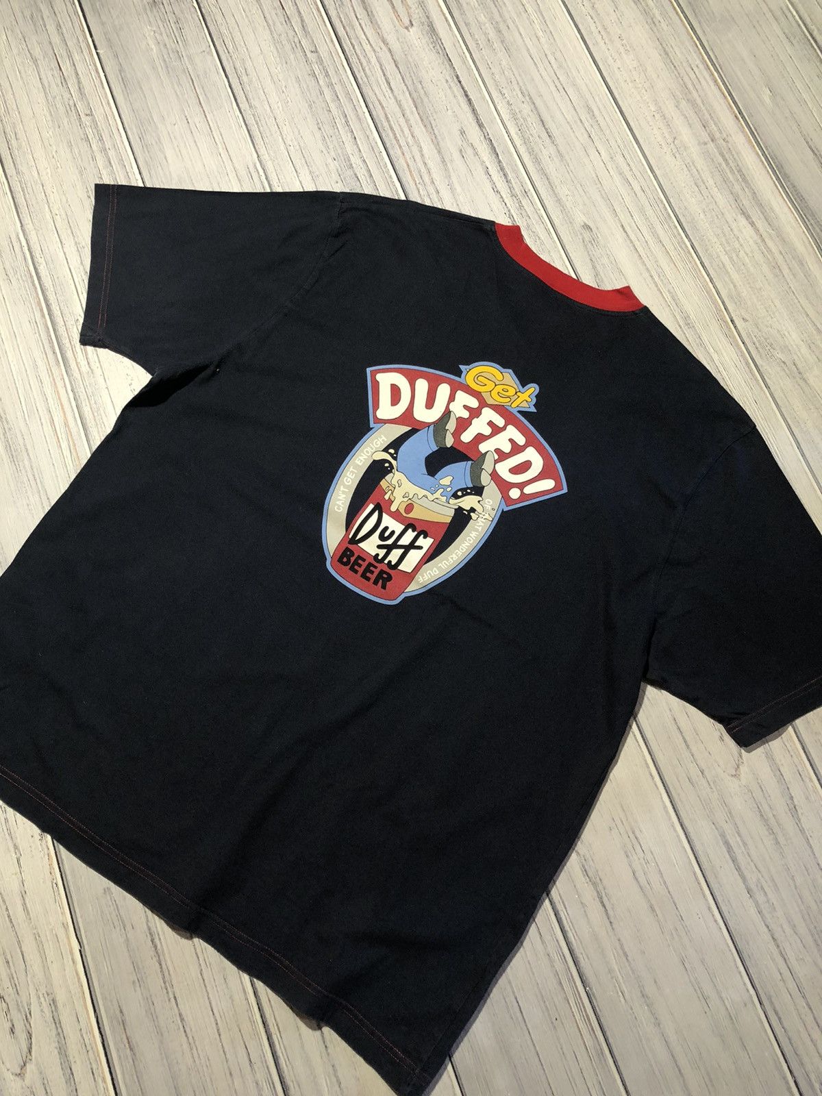 The Simpsons Vintage The Simpson T-Shirt Homer Simpson Beer Duffed V-Neck Size US XL / EU 56 / 4 - 3 Thumbnail