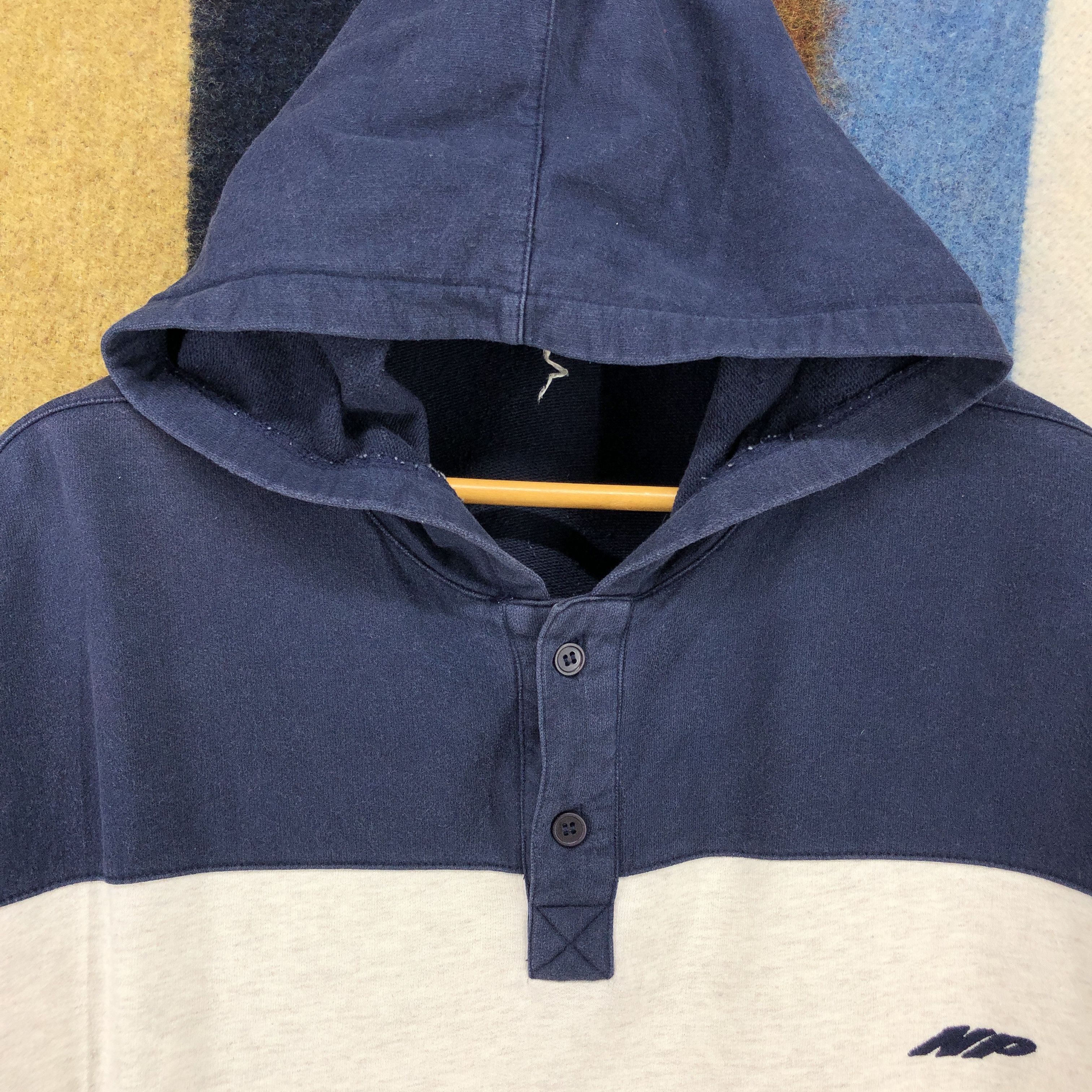 Japanese Brand NATURE PROJECT Stripe Hoodie Pullover #0702/AE Size US L / EU 52-54 / 3 - 2 Thumbnail