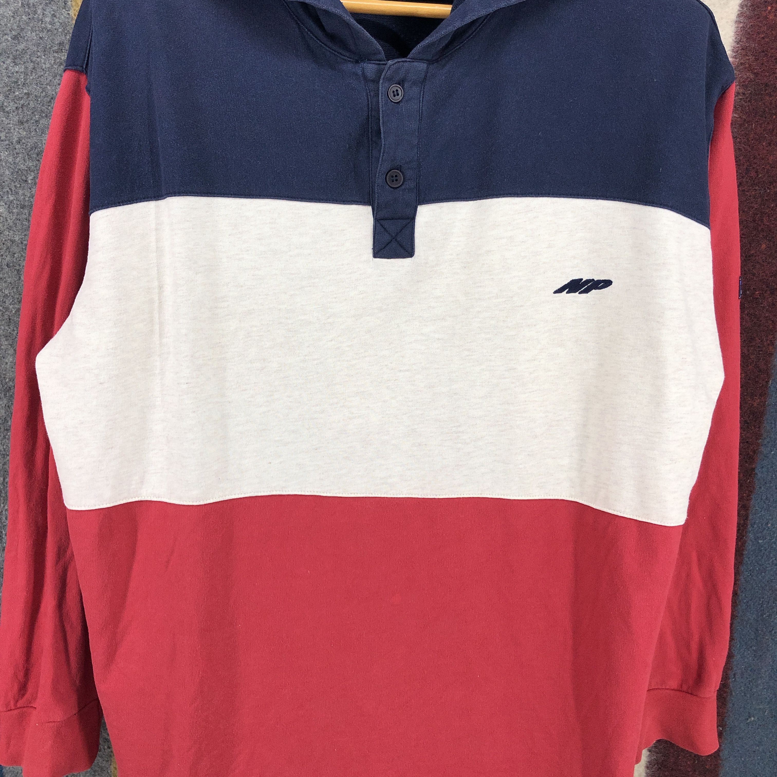 Japanese Brand NATURE PROJECT Stripe Hoodie Pullover #0702/AE Size US L / EU 52-54 / 3 - 3 Thumbnail