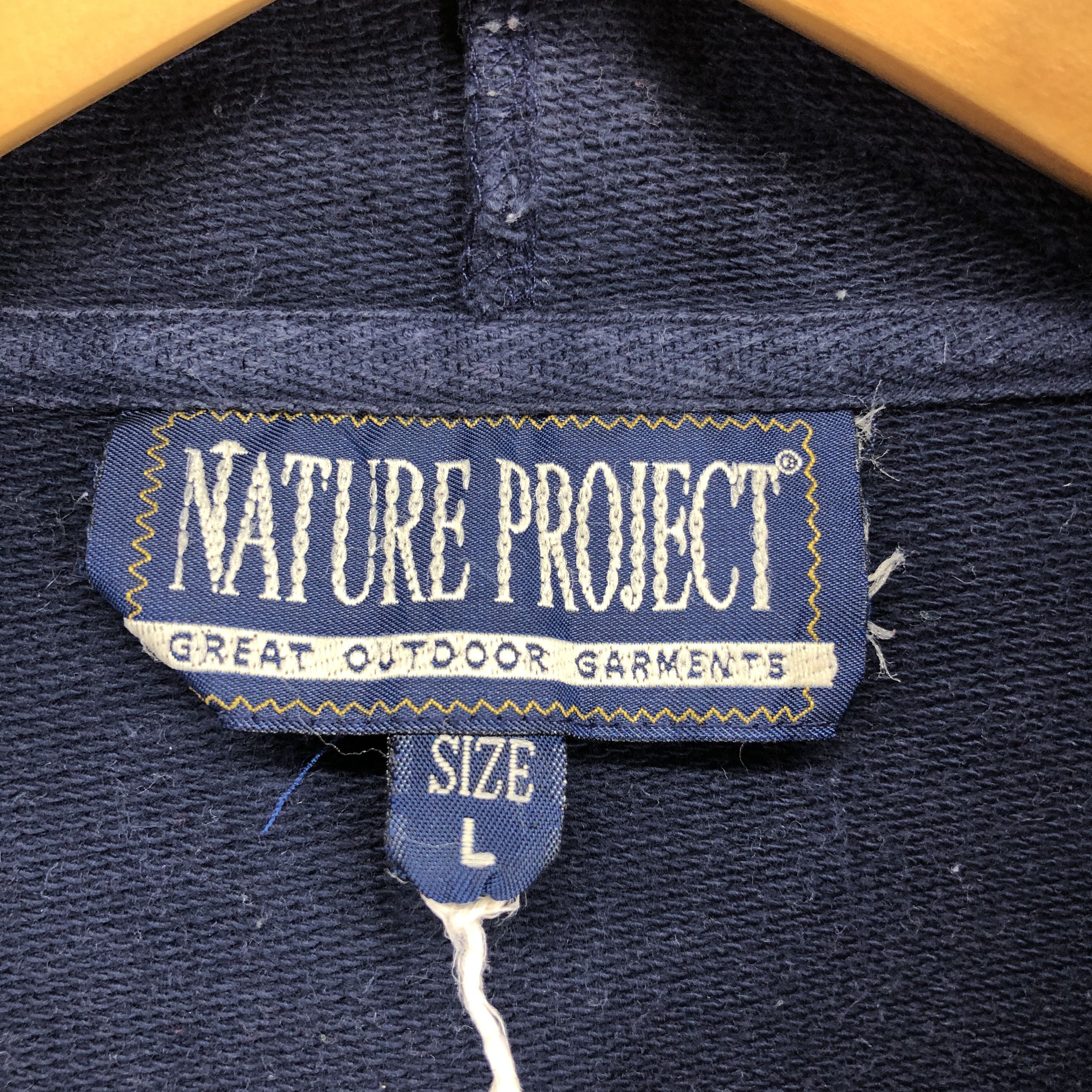 Japanese Brand NATURE PROJECT Stripe Hoodie Pullover #0702/AE Size US L / EU 52-54 / 3 - 8 Thumbnail