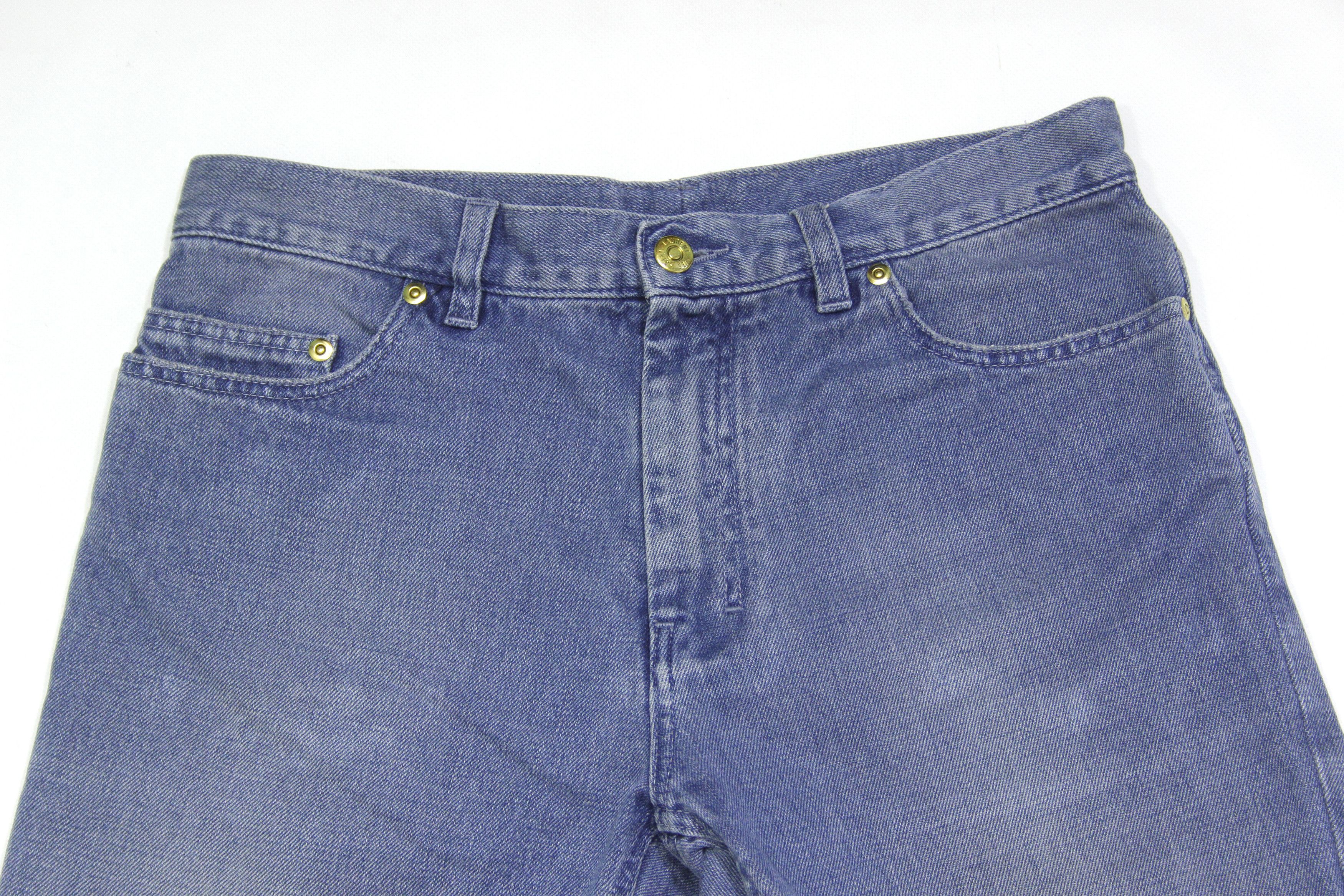 Yves Saint Laurent 2010 YSL Faded Logo Vintage Overdye Fitted Leg Jeans Size US 30 / EU 46 - 4 Thumbnail