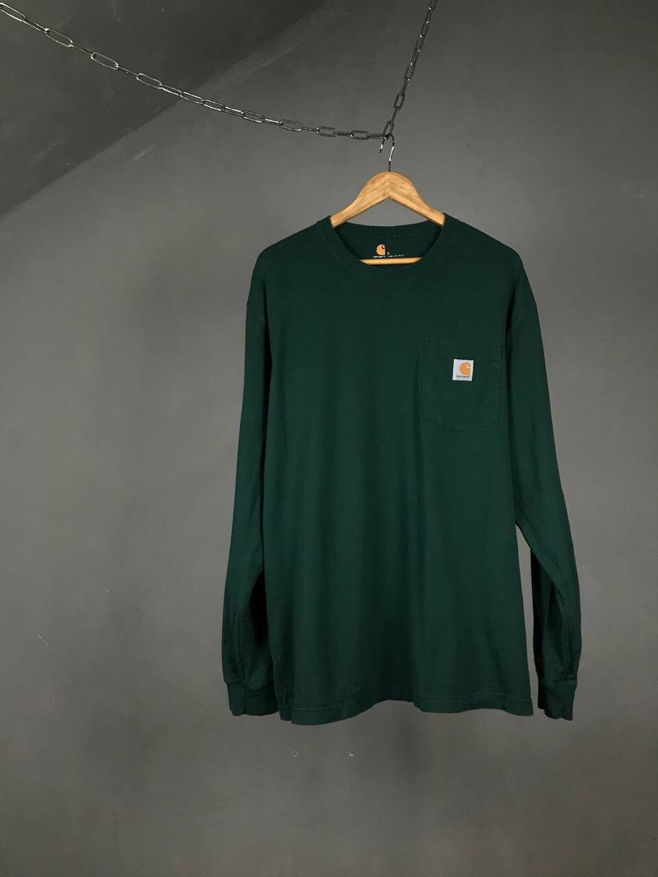 Other Carhartt vintage streetwear green longsleeve Size US L / EU 52-54 / 3 - 1 Thumbnail