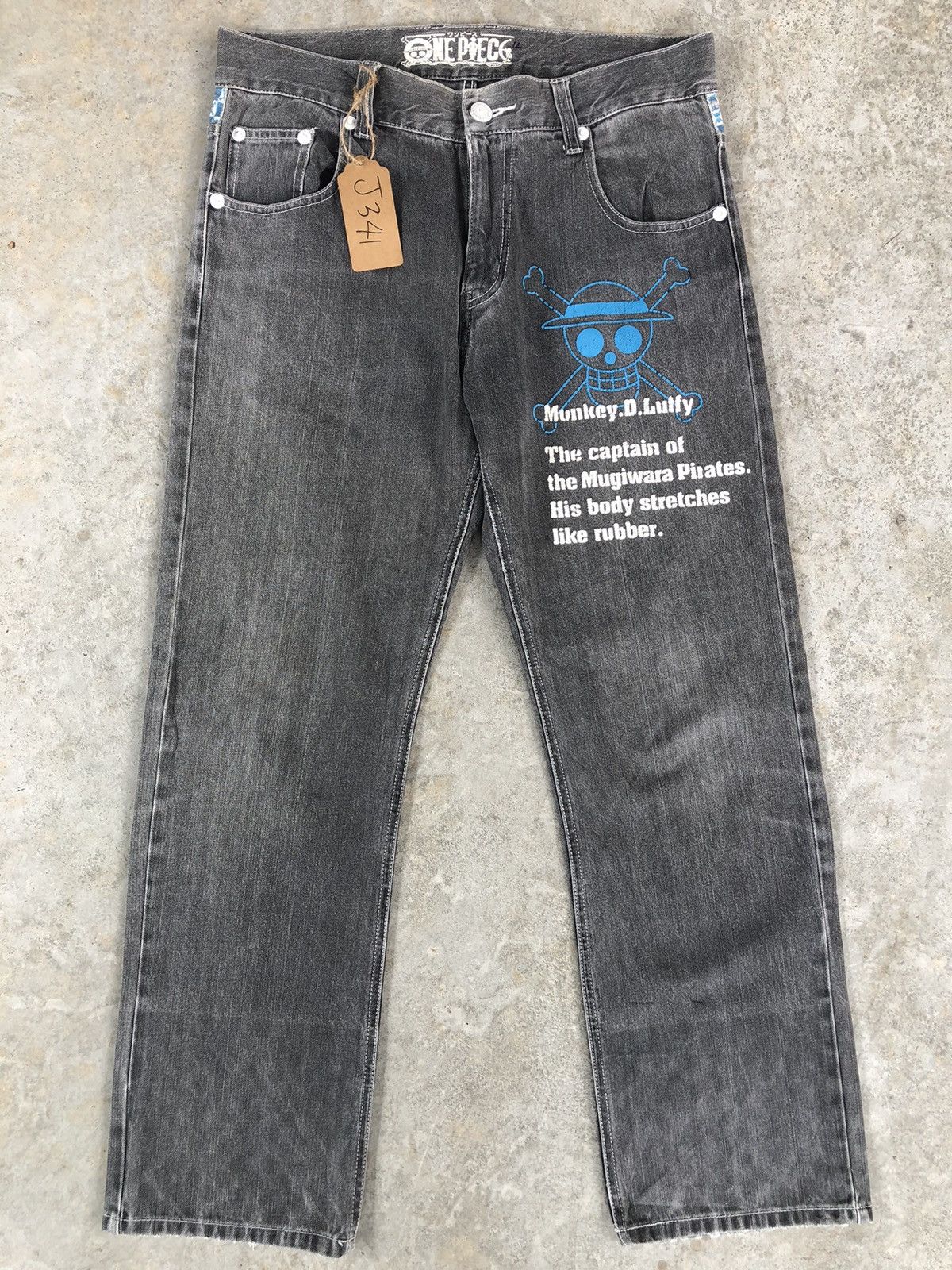 Japanese Brand Japanese one piece Distressed Jeans Painted Size US 34 / EU 50 - 1 Thumbnail