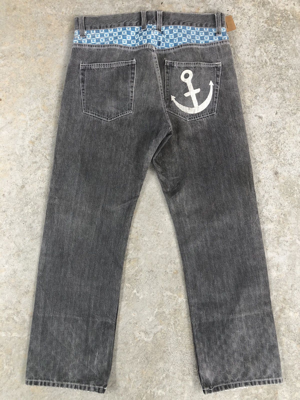 Japanese Brand Japanese one piece Distressed Jeans Painted Size US 34 / EU 50 - 2 Thumbnail