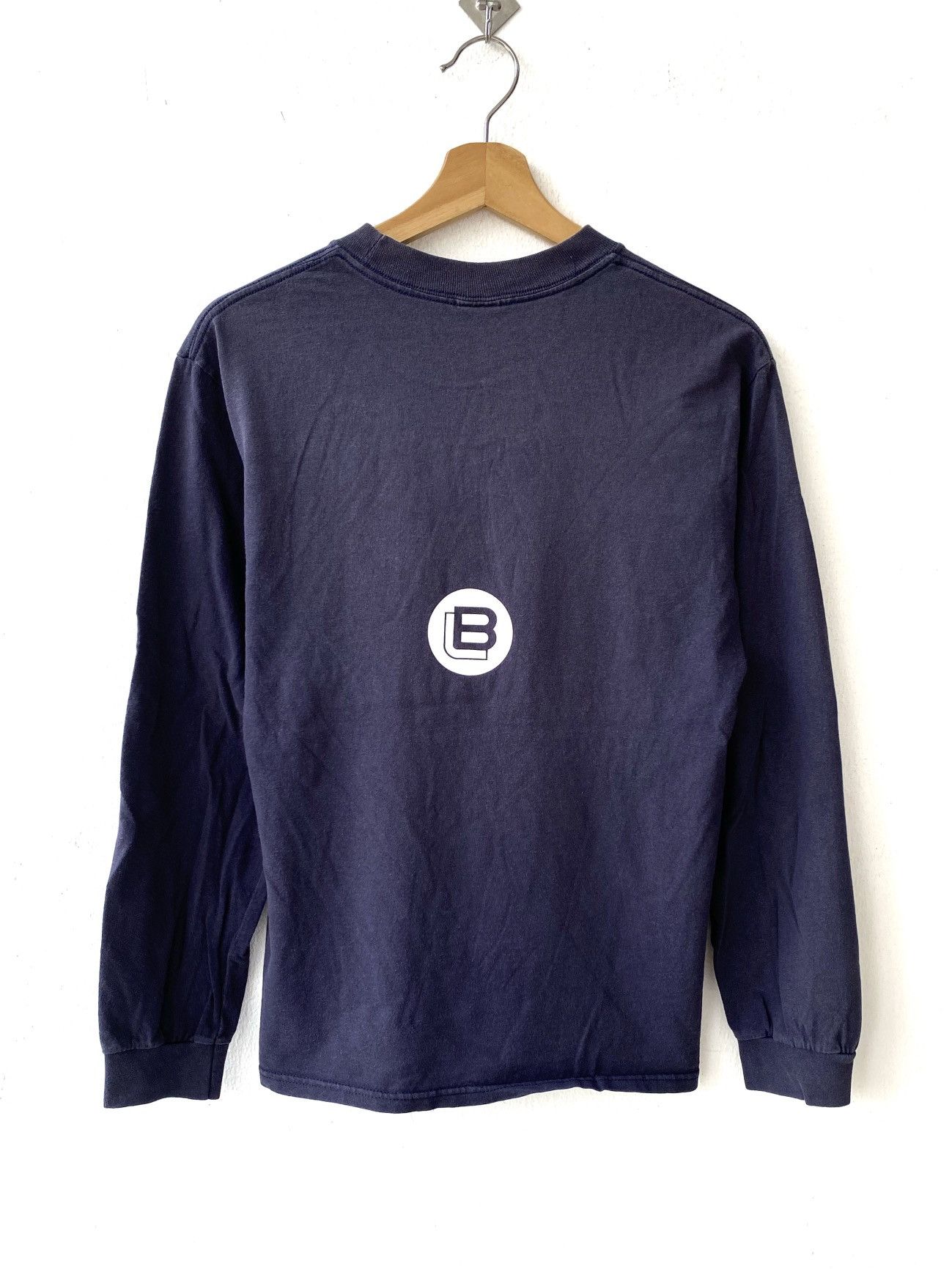 Japanese Brand Vintage Blue Label Spellout Japanese Brand Longsleeve Tee Size US S / EU 44-46 / 1 - 2 Thumbnail