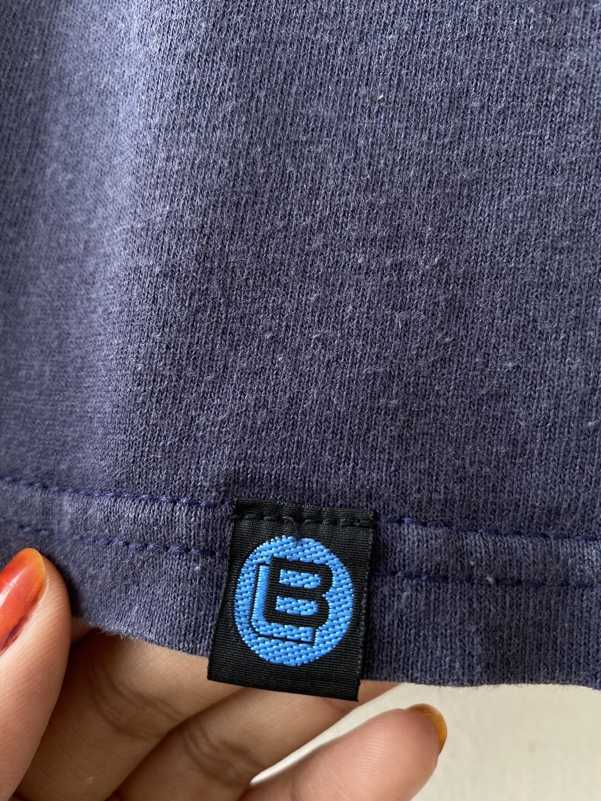 Japanese Brand Vintage Blue Label Spellout Japanese Brand Longsleeve Tee Size US S / EU 44-46 / 1 - 4 Thumbnail