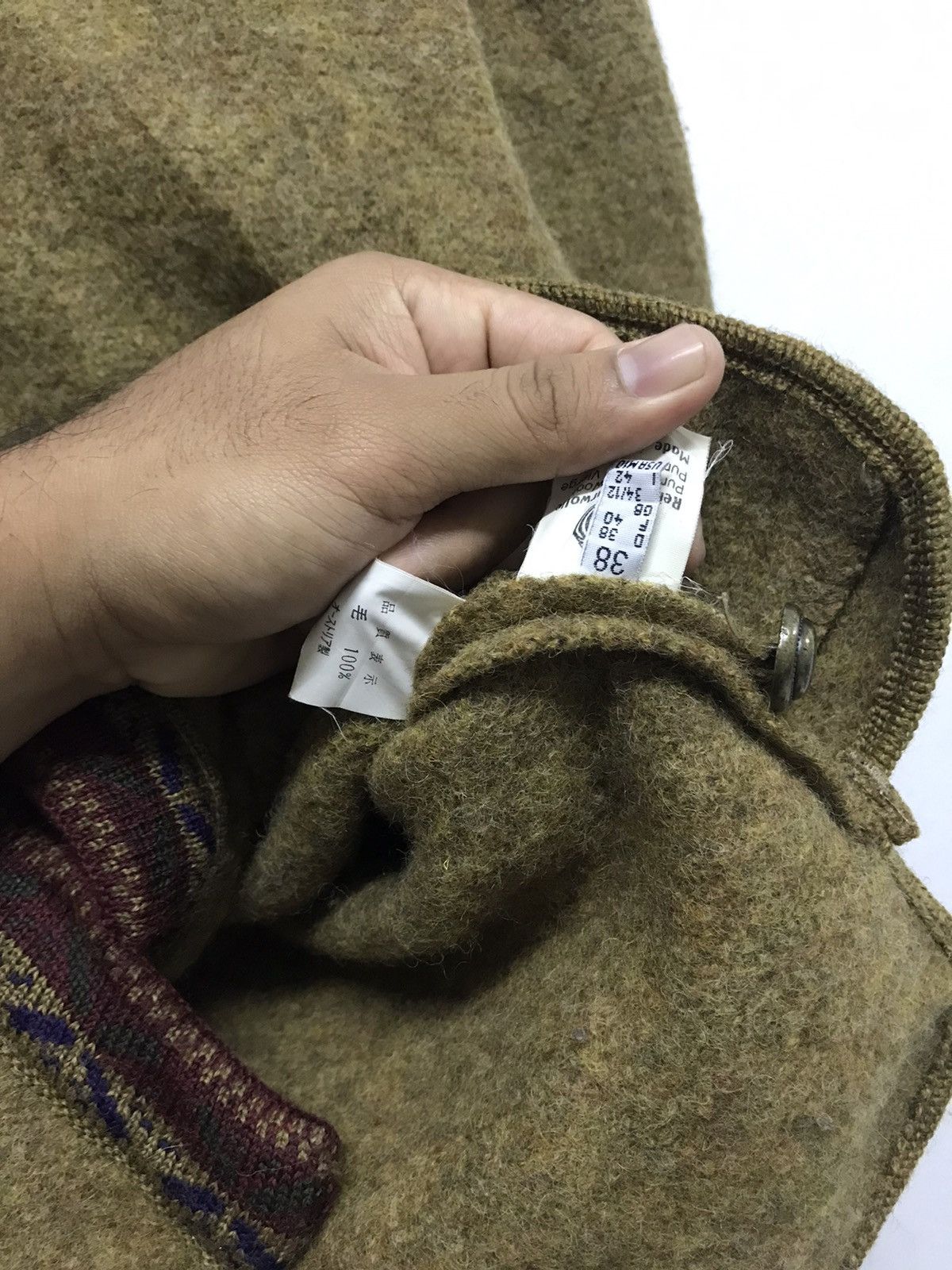 Aran Isles Knitwear Vintage Giesswein Wool Jacket Size US M / EU 48-50 / 2 - 15 Thumbnail