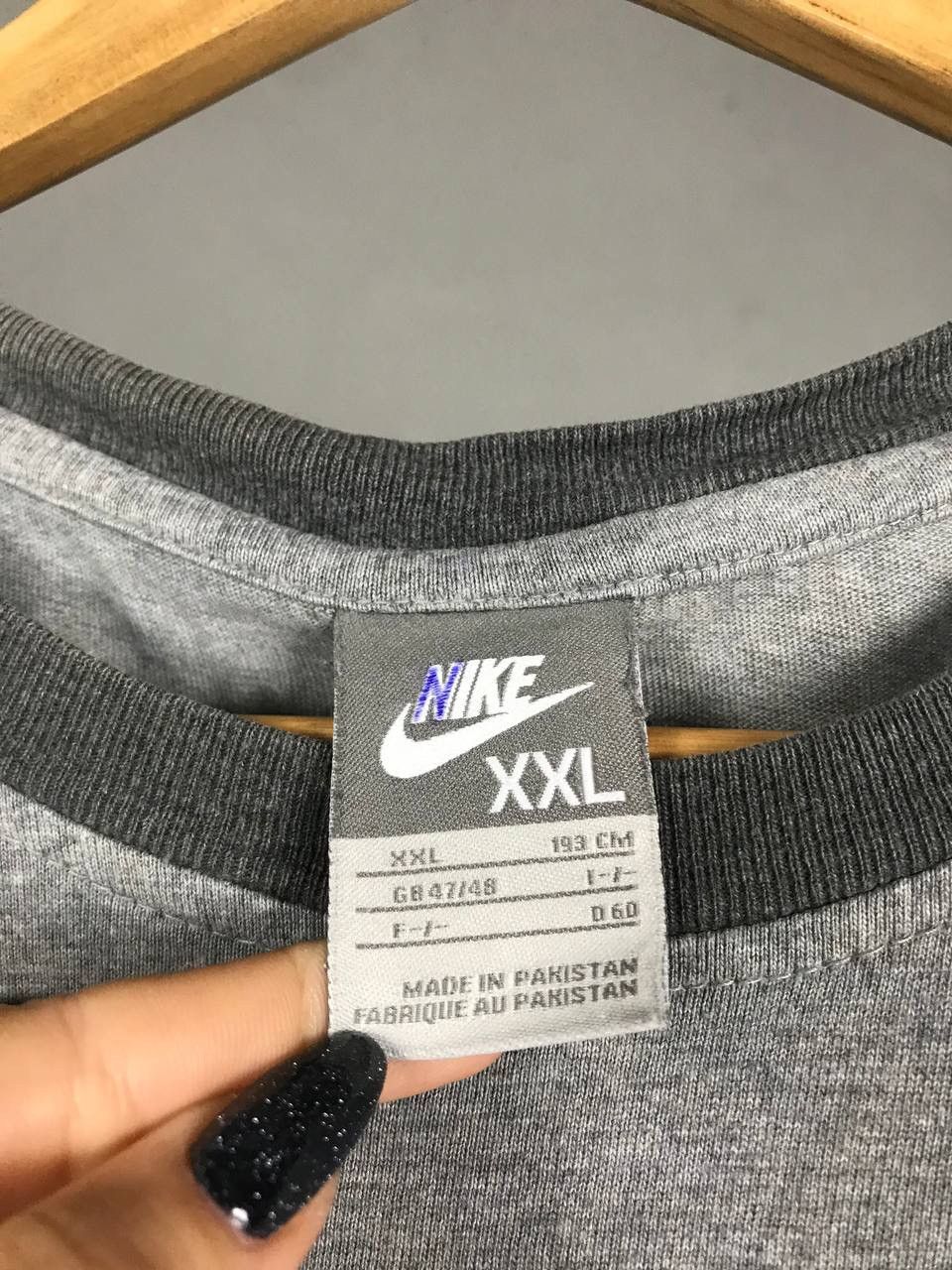 Nike × Vintage Nike swoosh streetwear vintage tee Size US XXL / EU 58 / 5 - 4 Thumbnail