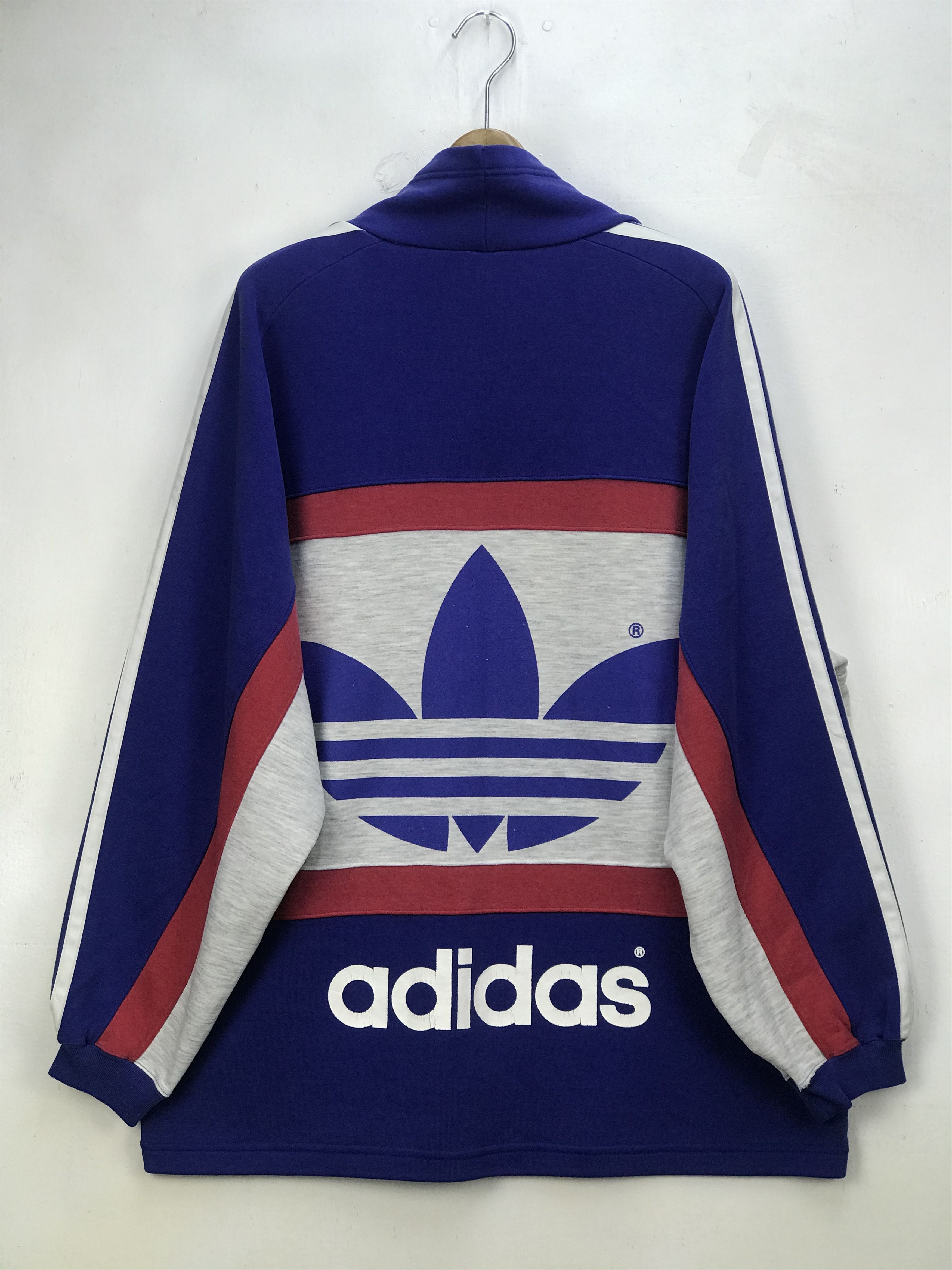 Adidas VINTAGE ADIDAS BIG LOGO SWEASHIRT Size US L / EU 52-54 / 3 - 2 Thumbnail
