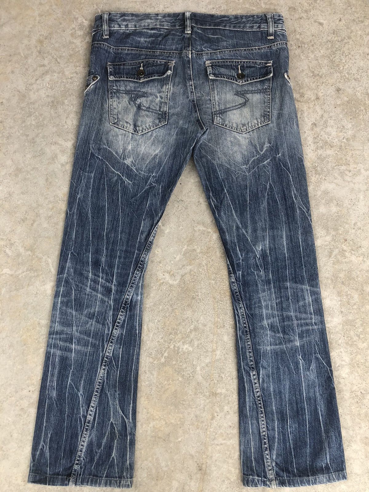 semanticdesign Japanese Semantic Design Punk Style Flared Jeans Size US 34 / EU 50 - 2 Thumbnail