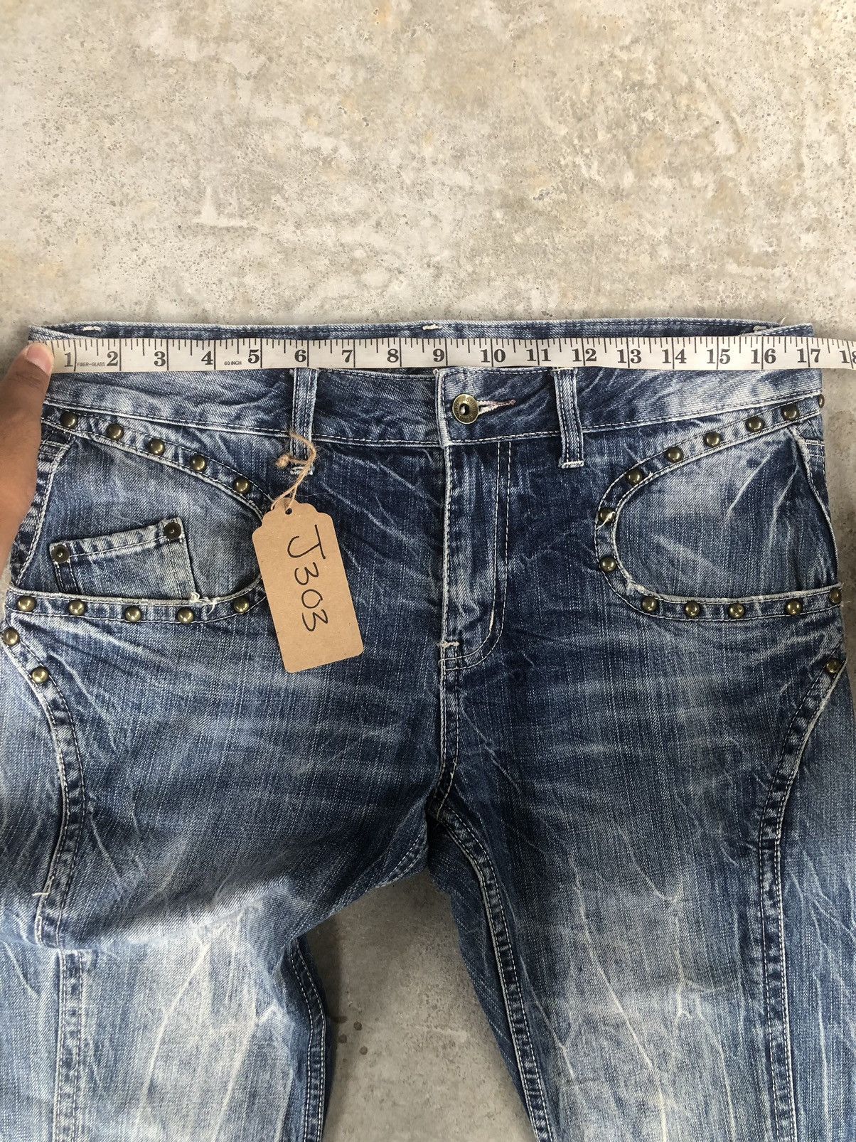semanticdesign Japanese Semantic Design Punk Style Flared Jeans Size US 34 / EU 50 - 15 Thumbnail