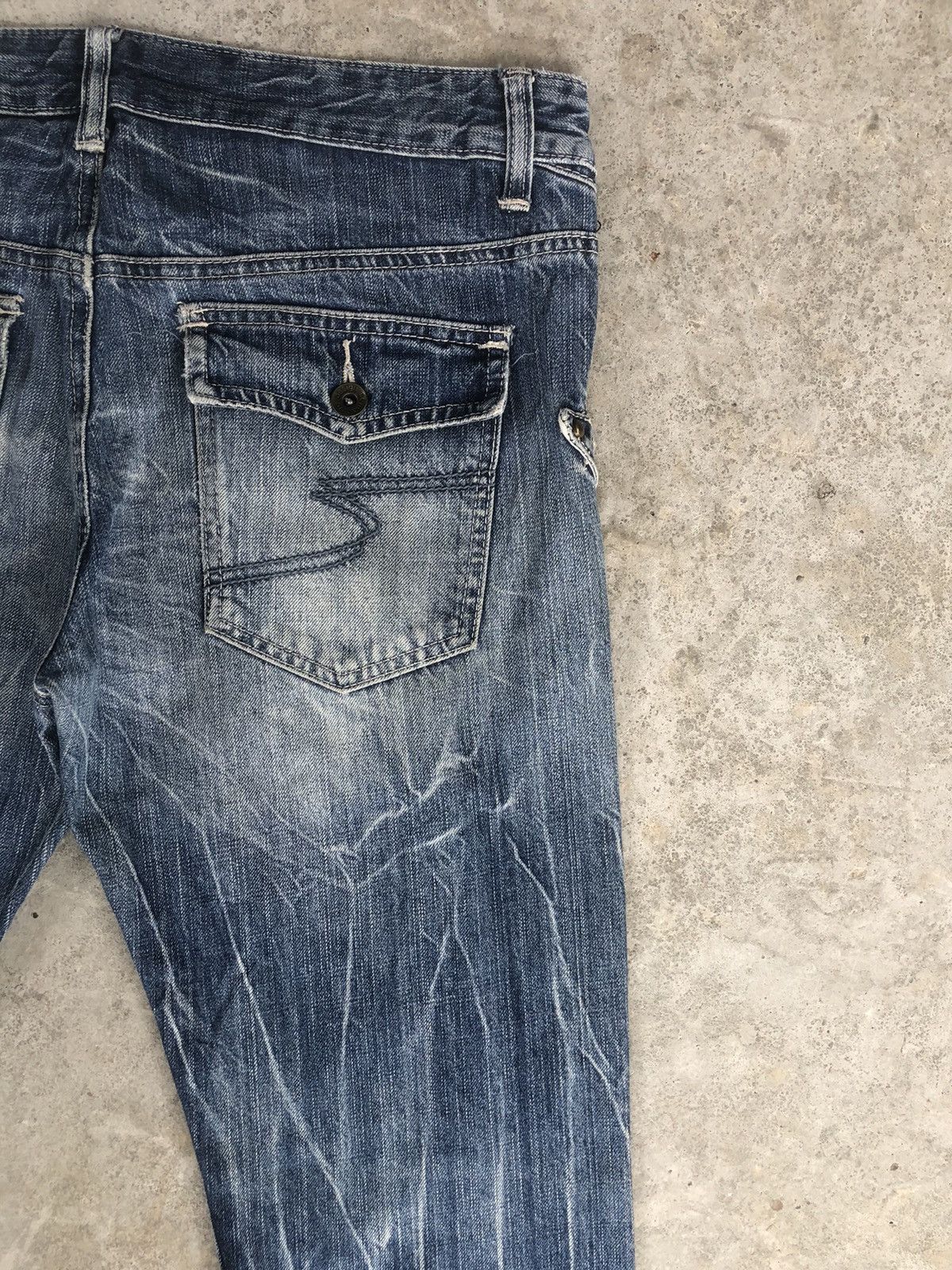 semanticdesign Japanese Semantic Design Punk Style Flared Jeans Size US 34 / EU 50 - 12 Thumbnail