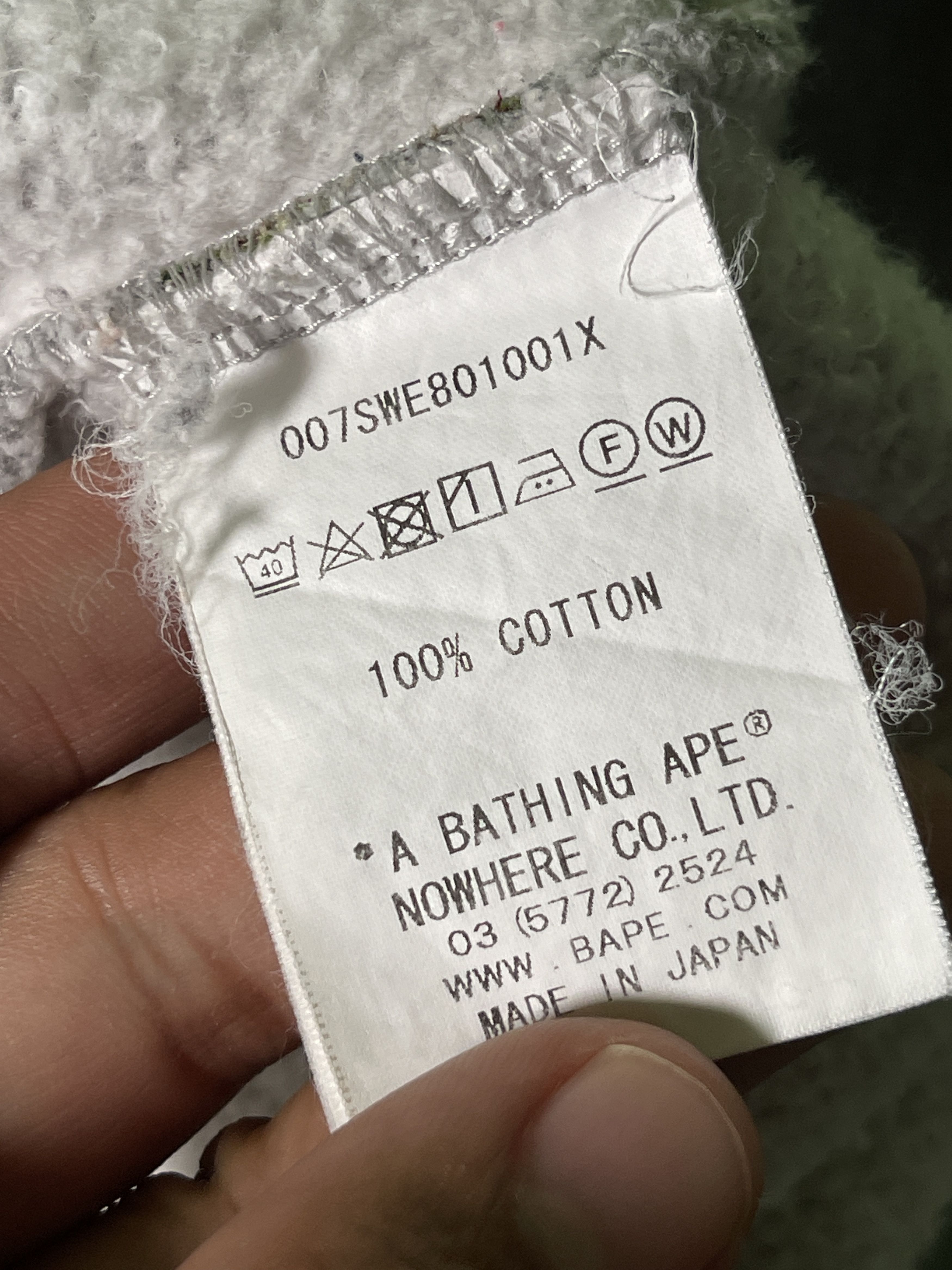 Bape Sweatshirt Mr. Bathing ape Logo Size US XL / EU 56 / 4 - 5 Thumbnail