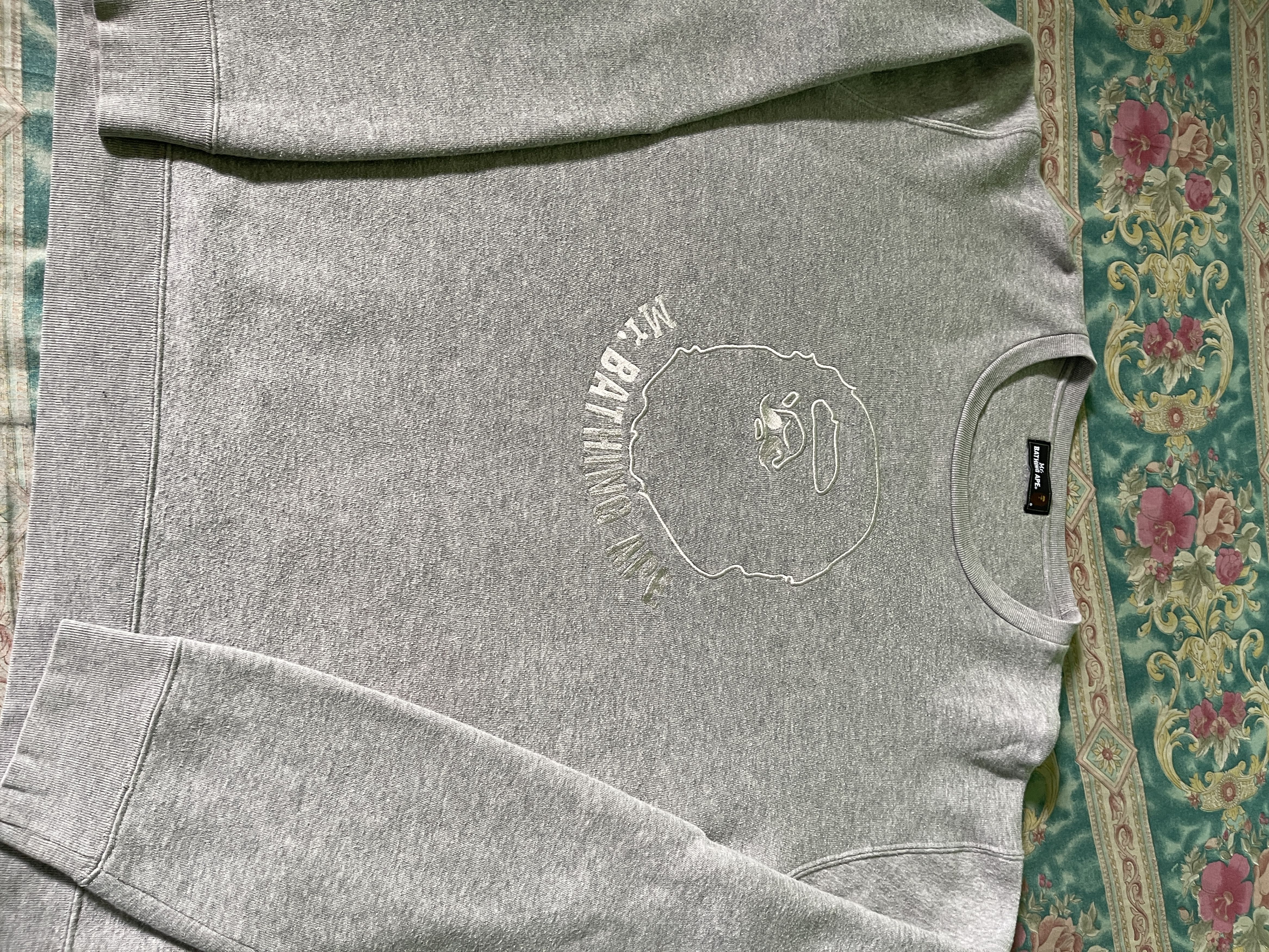 Bape Sweatshirt Mr. Bathing ape Logo Size US XL / EU 56 / 4 - 2 Thumbnail