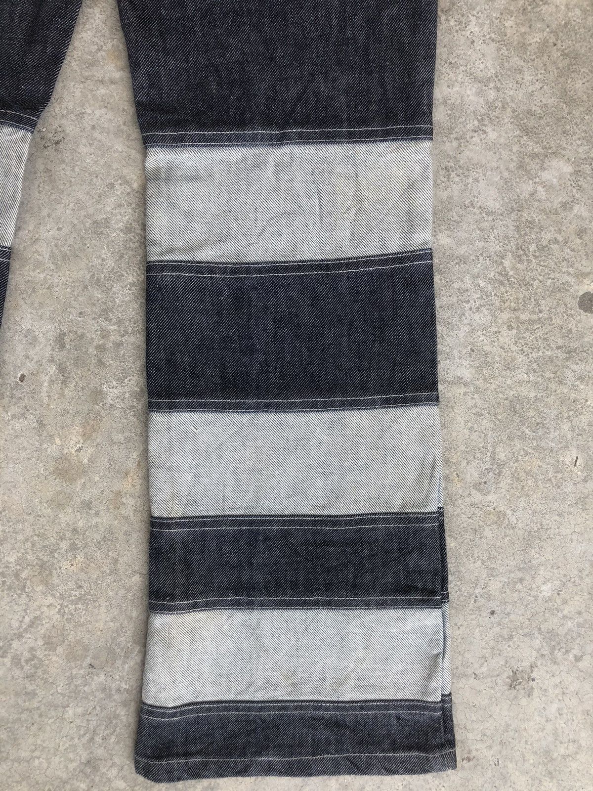 If Six Was Nine Japanese Members Flared Jeans Patchwork Denim Size US 27 - 12 Thumbnail