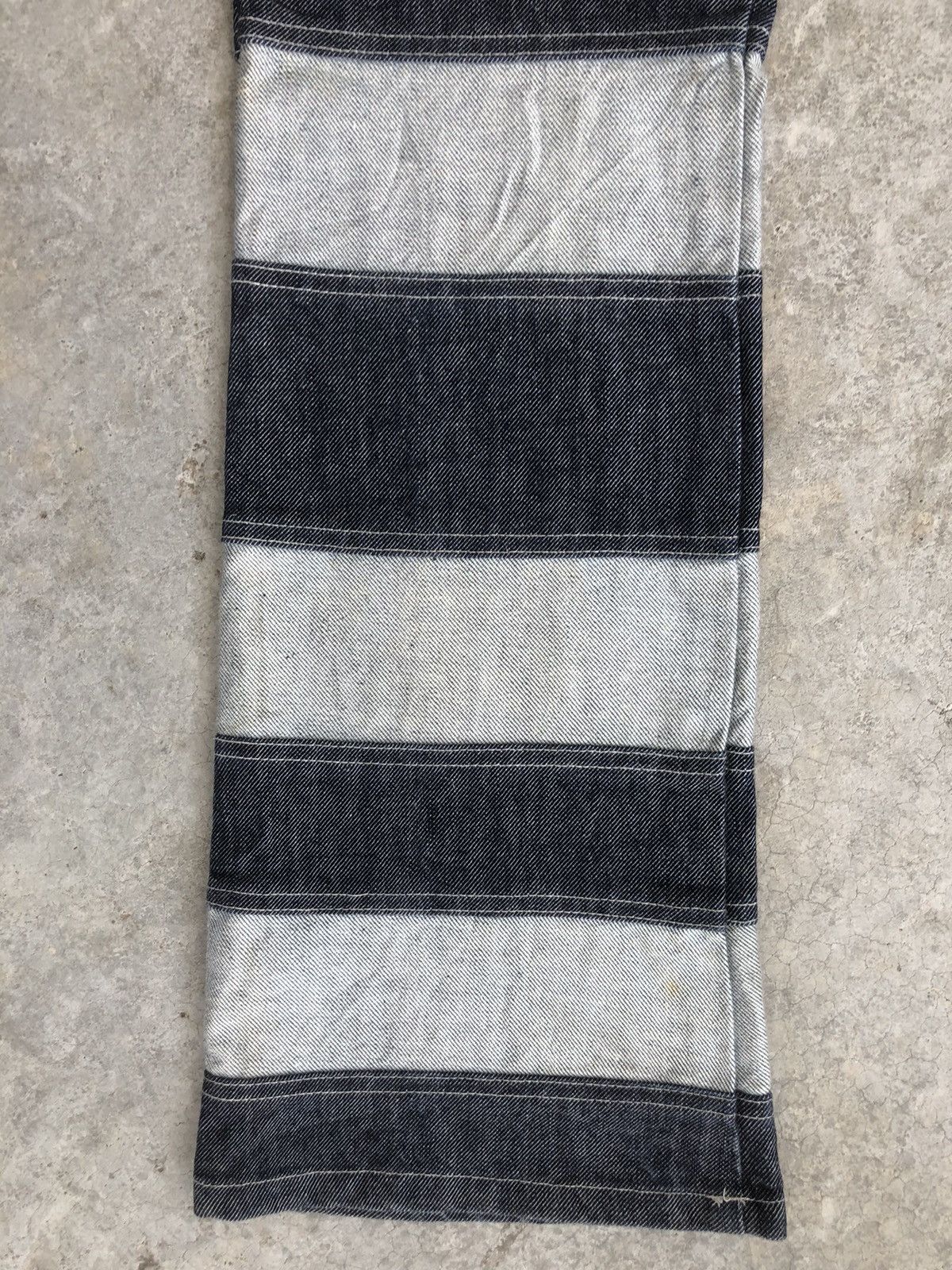 If Six Was Nine Japanese Members Flared Jeans Patchwork Denim Size US 27 - 6 Thumbnail