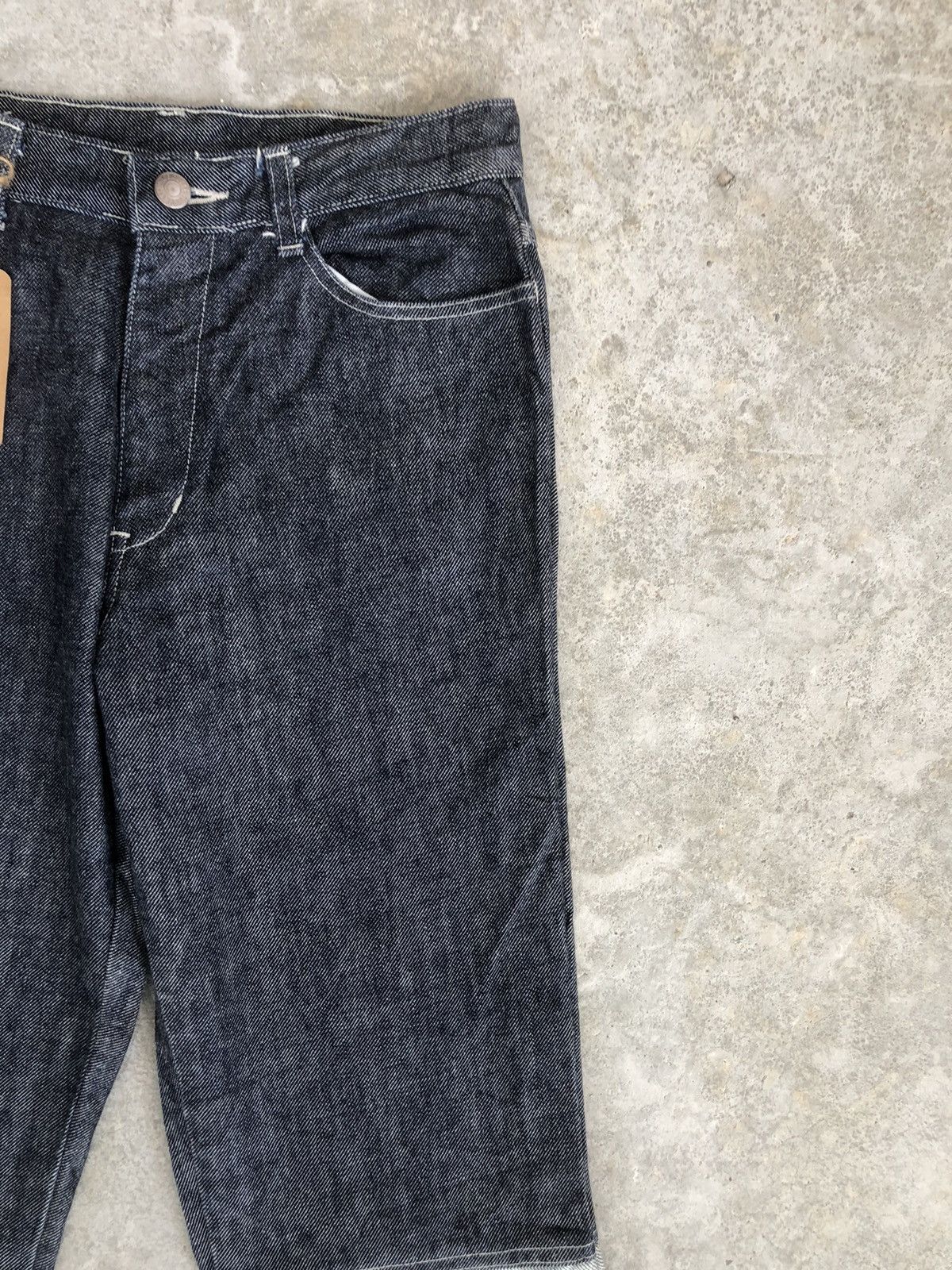 If Six Was Nine Japanese Members Flared Jeans Patchwork Denim Size US 27 - 5 Thumbnail