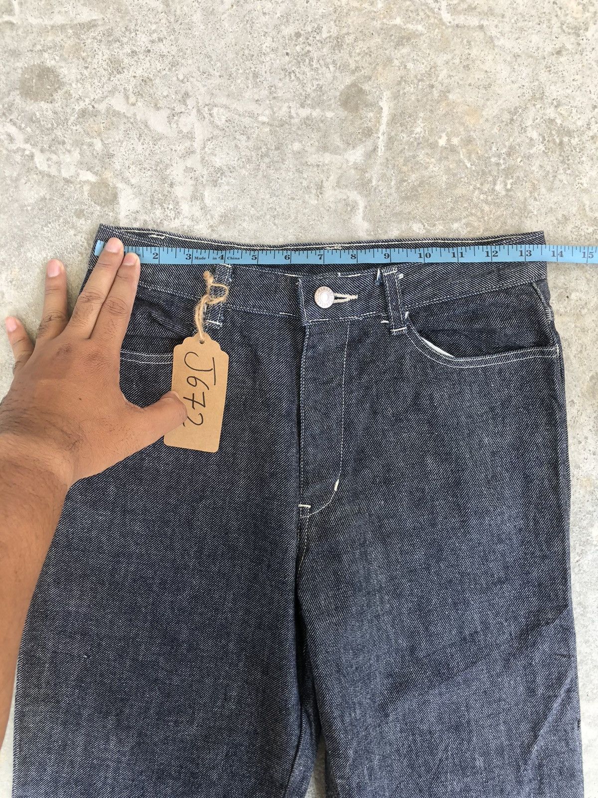If Six Was Nine Japanese Members Flared Jeans Patchwork Denim Size US 27 - 16 Thumbnail