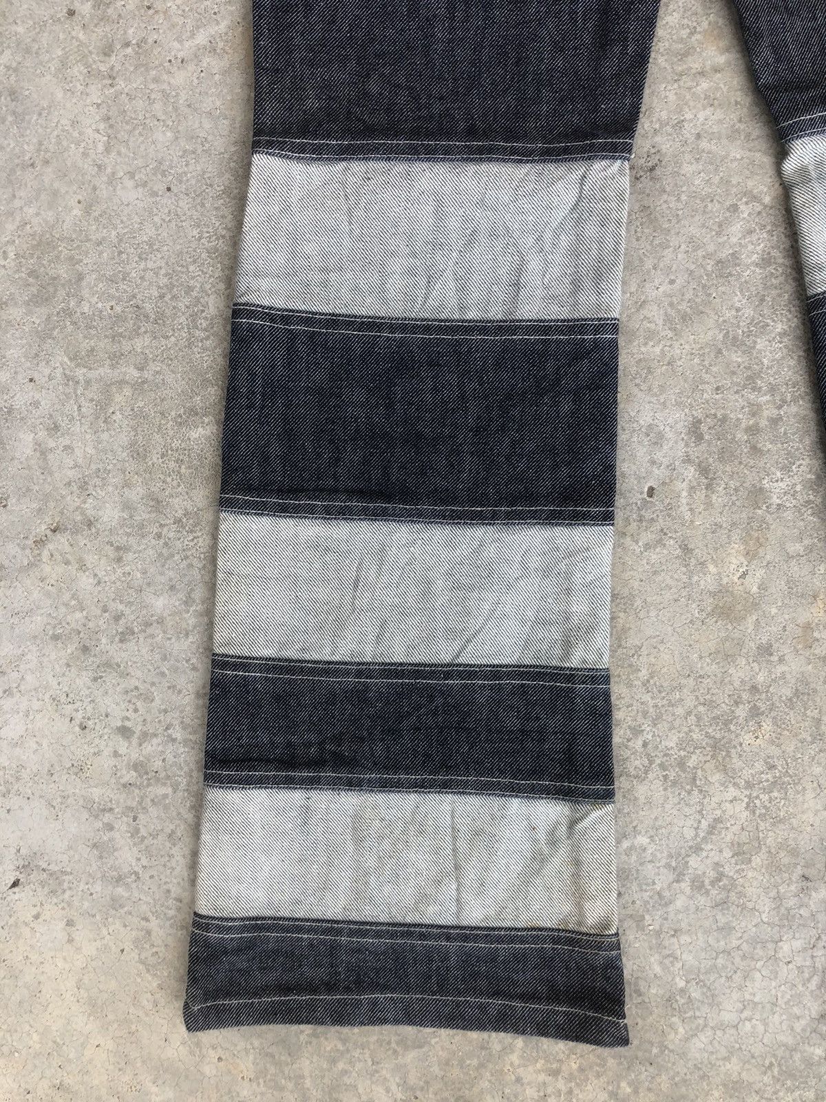 If Six Was Nine Japanese Members Flared Jeans Patchwork Denim Size US 27 - 11 Thumbnail